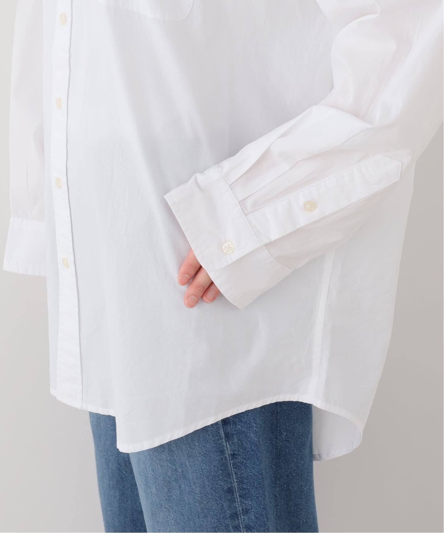 R13/アールサーティーン】 DROP NECK OXFORD SHIRT（シャツ／ブラウス