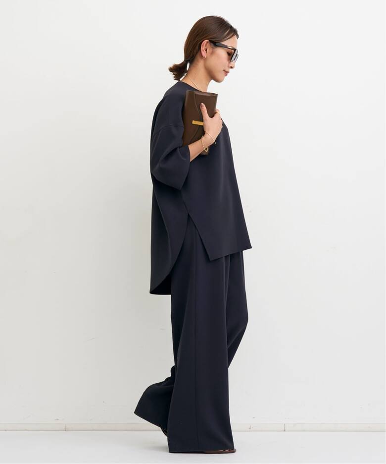 DOMELLE/ドメル】 Back Round Hem Shirt（シャツ／ブラウス）｜L 