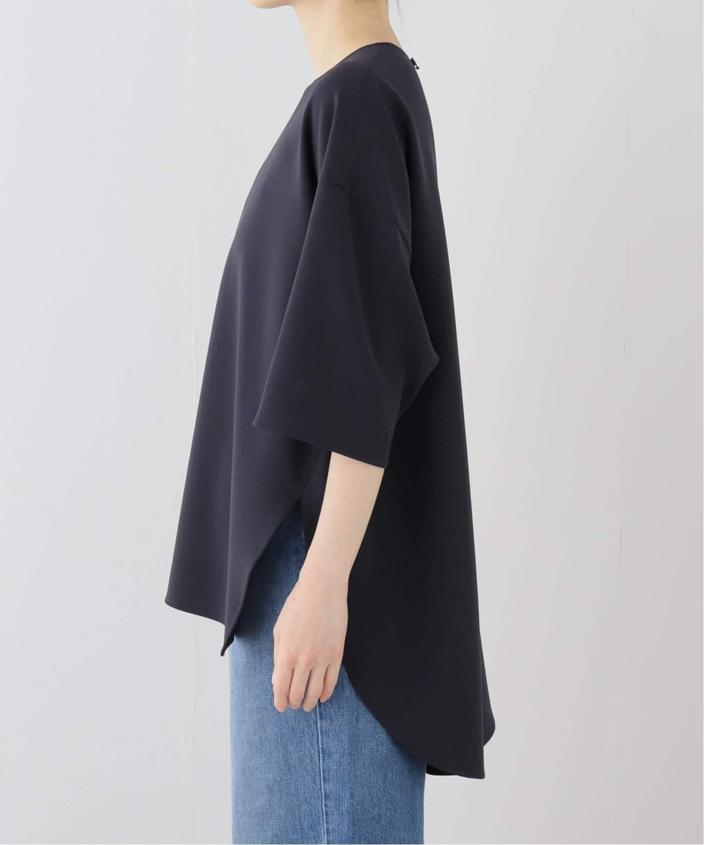 DOMELLE/ドメル】 Back Round Hem Shirt（シャツ／ブラウス）｜L