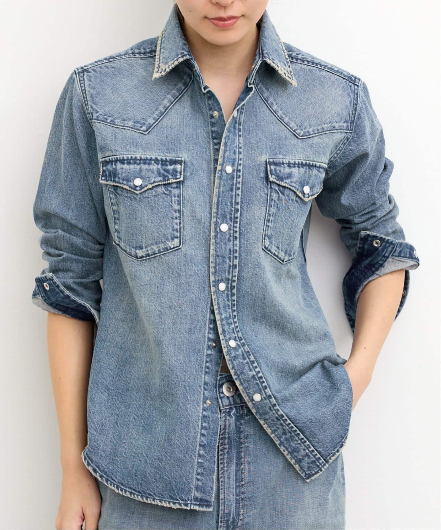 UPPER HIGHTS/アッパー ハイツ】 WESTERN DENIM SHIRTS（シャツ