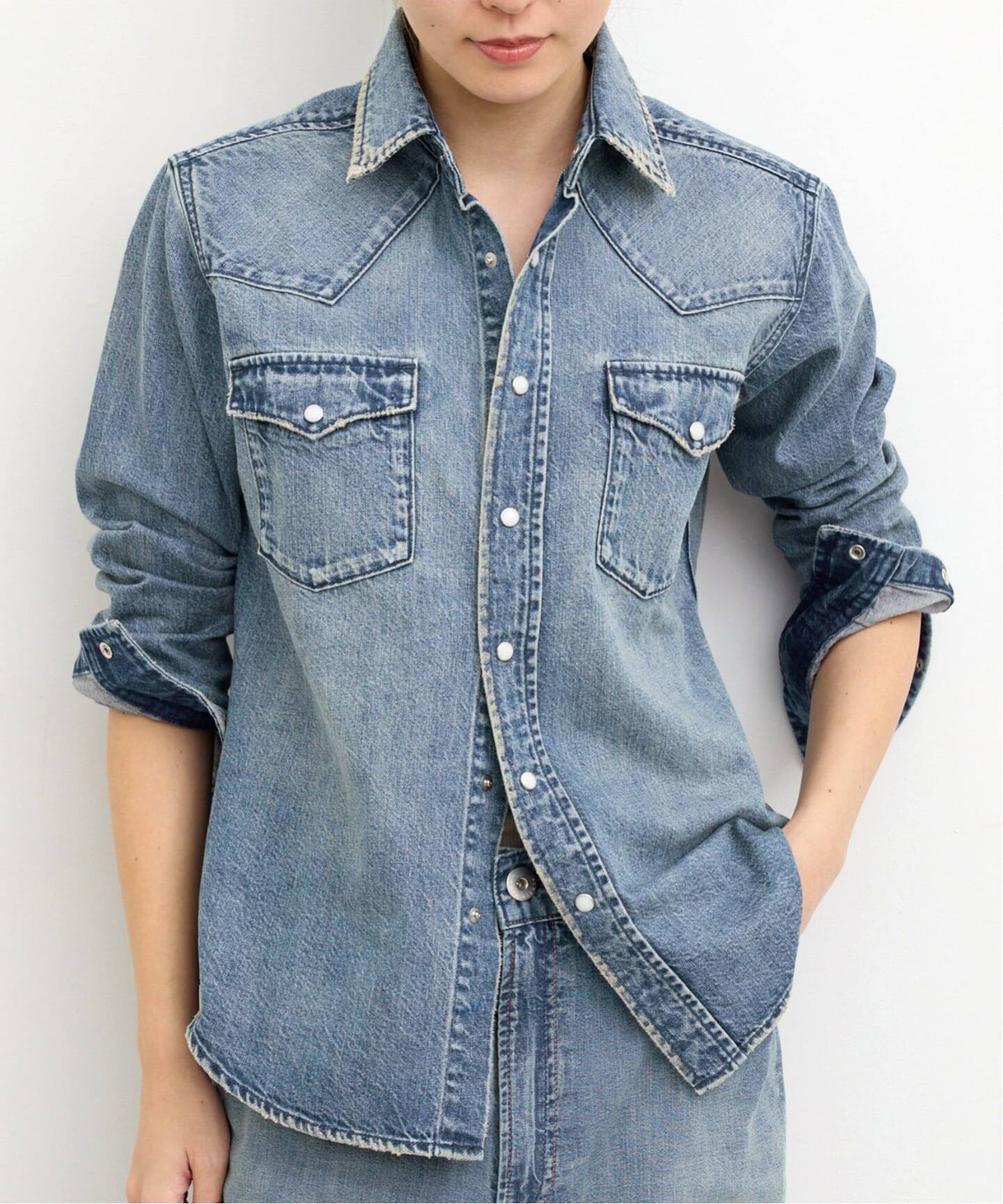 UPPER HIGHTS/アッパー ハイツ】 WESTERN DENIM SHIRTS（シャツ 