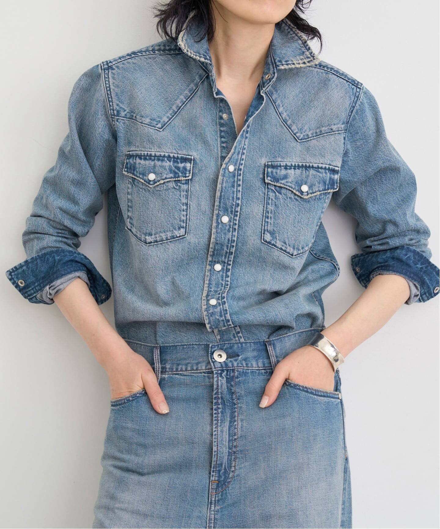 UPPER HIGHTS/アッパー ハイツ】 WESTERN DENIM SHIRTS（シャツ 