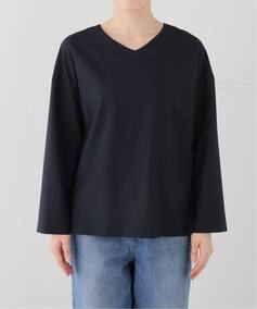 COL PIERROT/コル ピエロ】 Back Zip V-neck Blouse（シャツ／ブラウス 