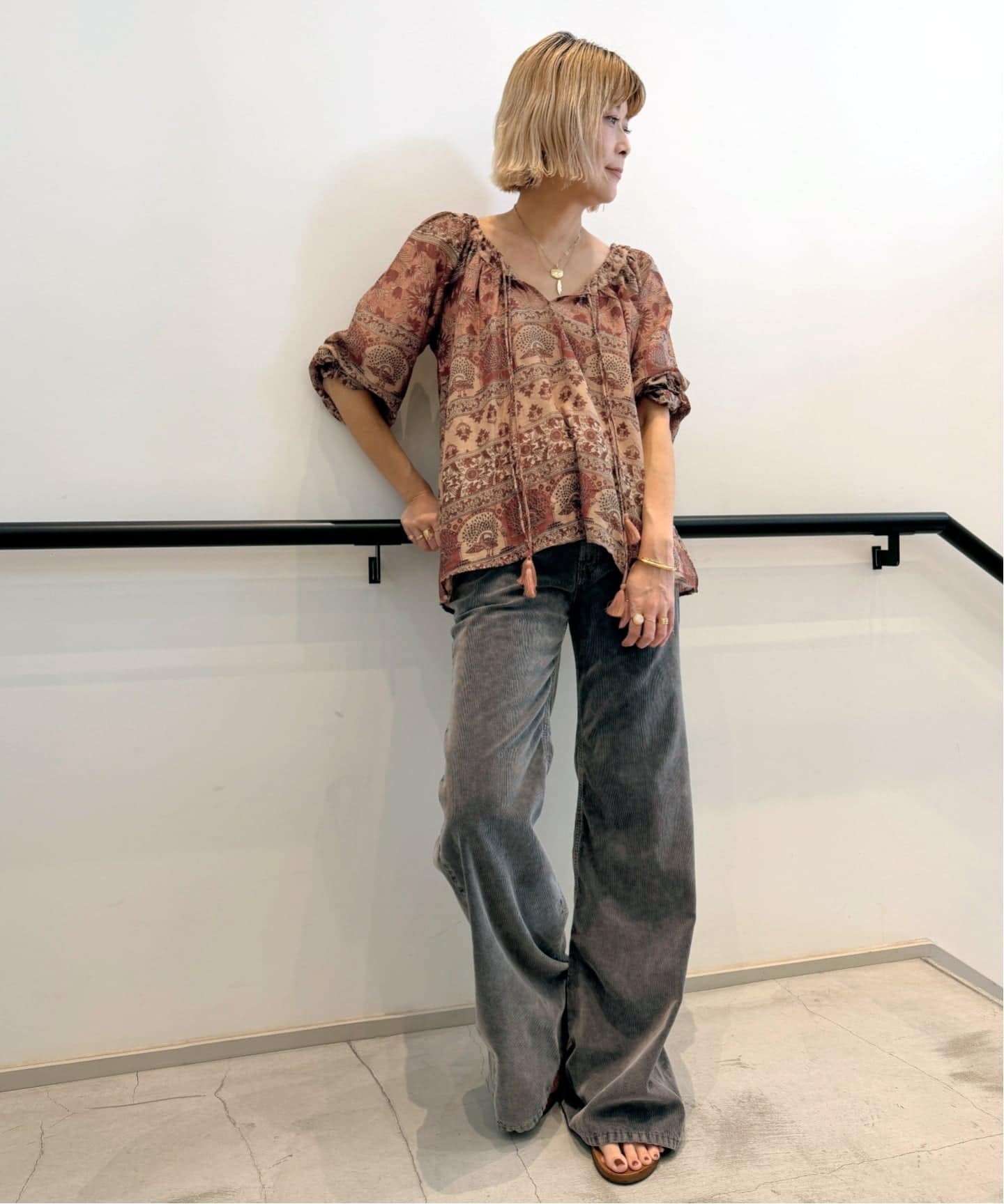 BLUE BOHEME/ブルー ボヘム】 ELLA COTTON BLOUSE（シャツ／ブラウス