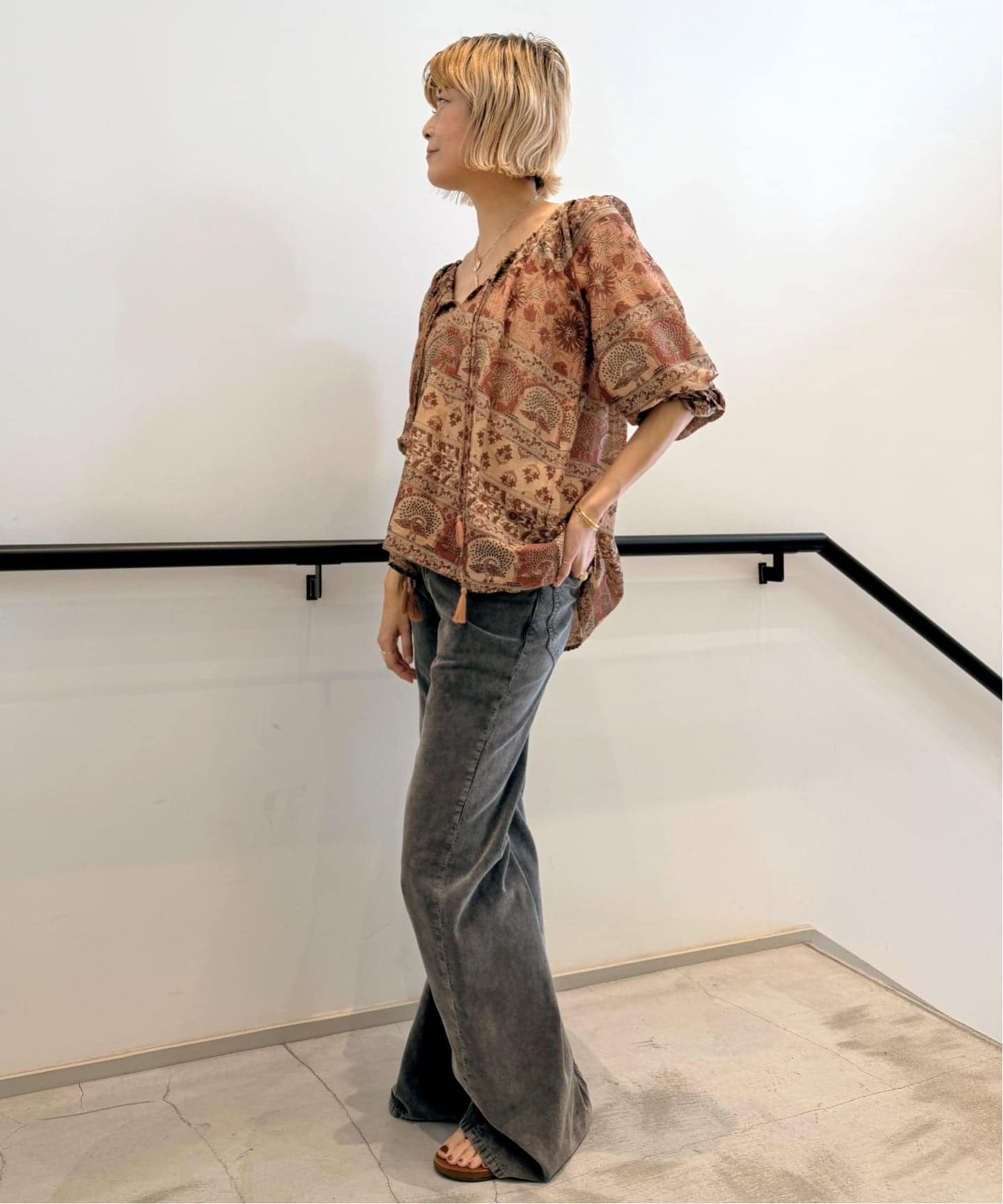 BLUE BOHEME/ブルー ボヘム】 ELLA COTTON BLOUSE（シャツ／ブラウス