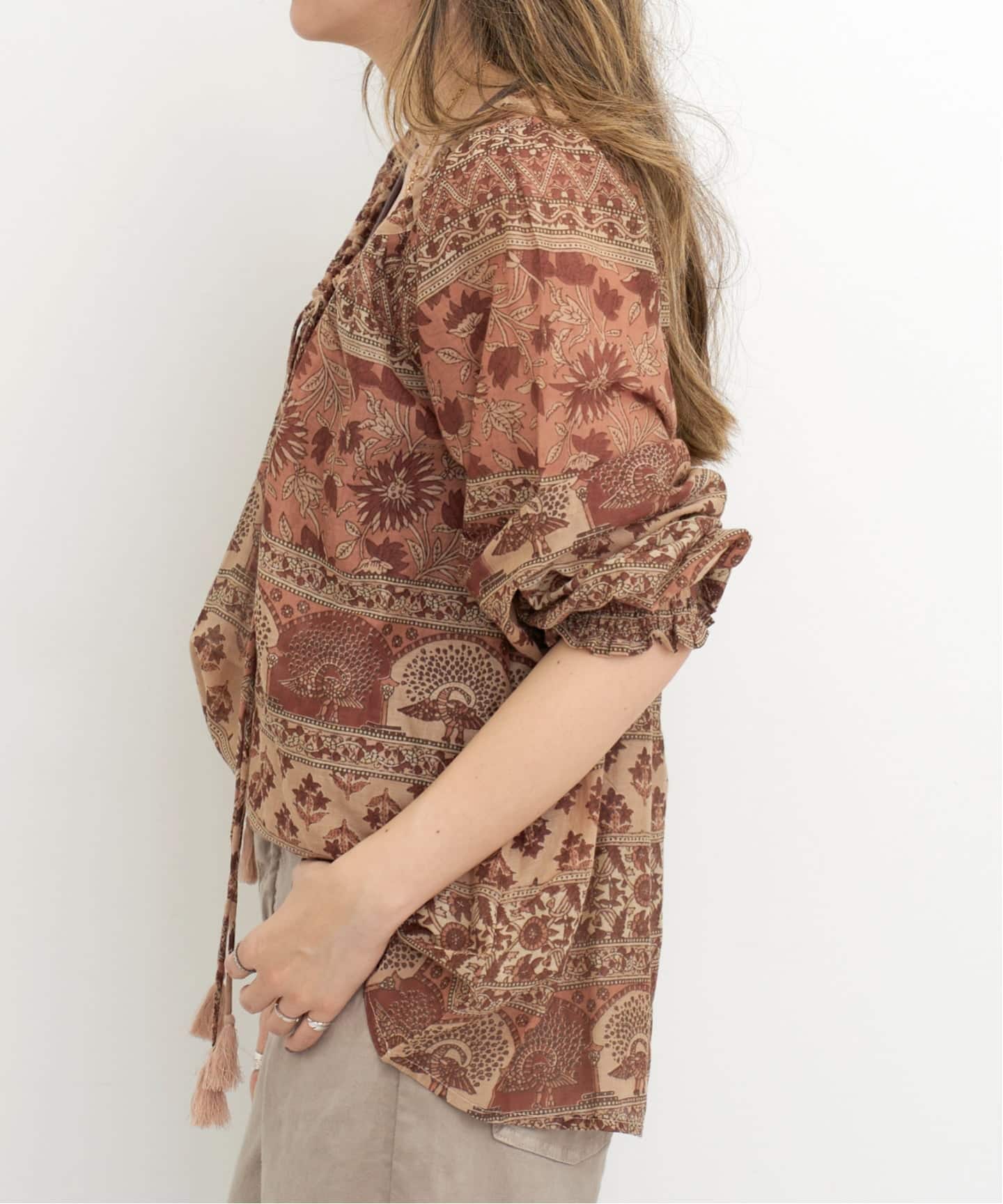 【BLUE BOHEME/ブルー ボヘム】 ELLA COTTON BLOUSE BLUE BOHEME/ブルー ボヘム】 ELLA COTTON BLOUSE（シャツ／ブラウス