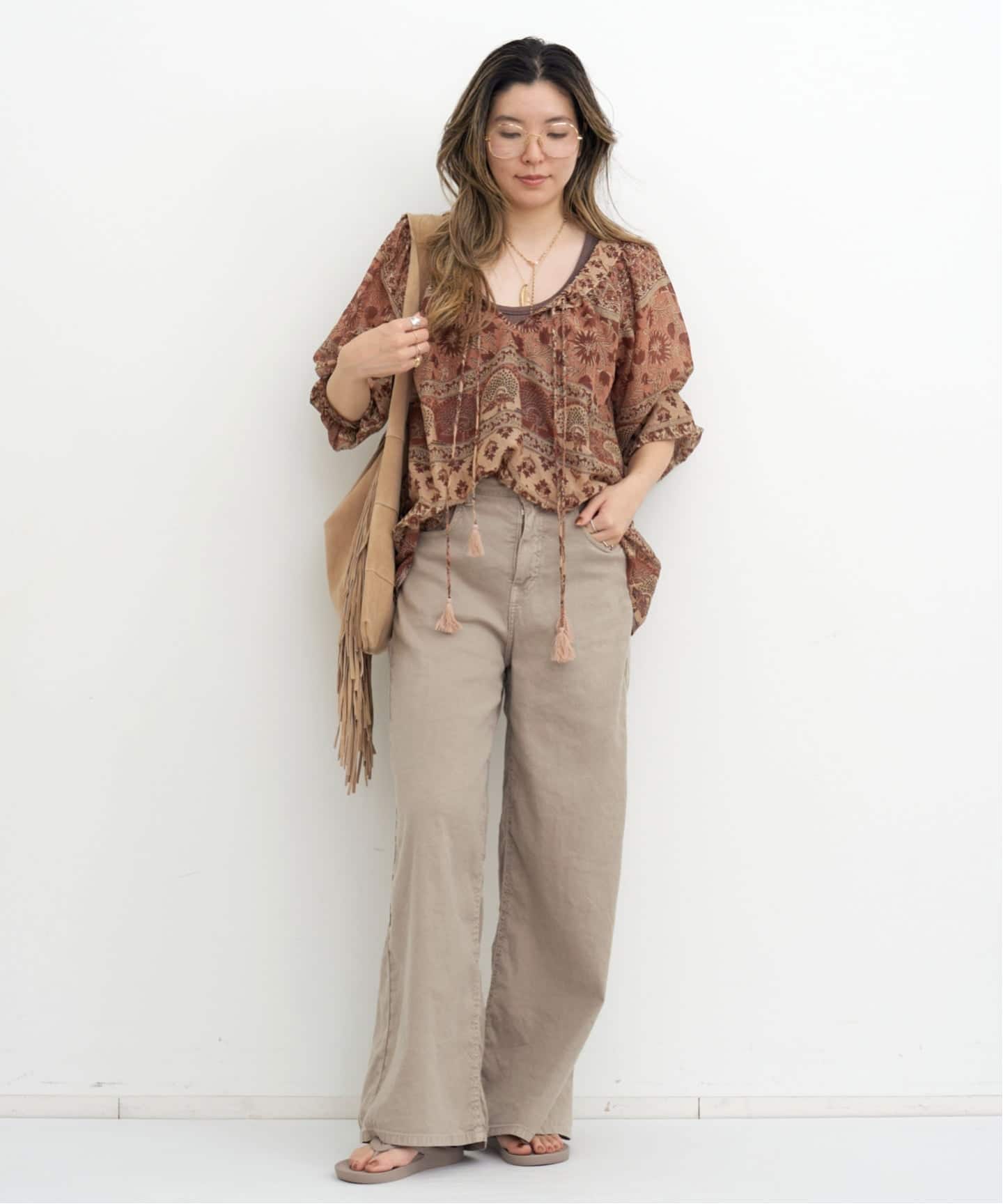 BLUE BOHEME/ブルー ボヘム】 ELLA COTTON BLOUSE（シャツ／ブラウス