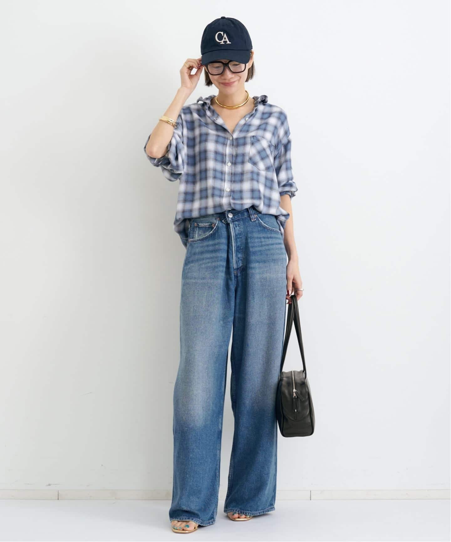 REMI RELIEF/レミ レリーフ】 CHECK SHIRT（シャツ／ブラウス）｜L