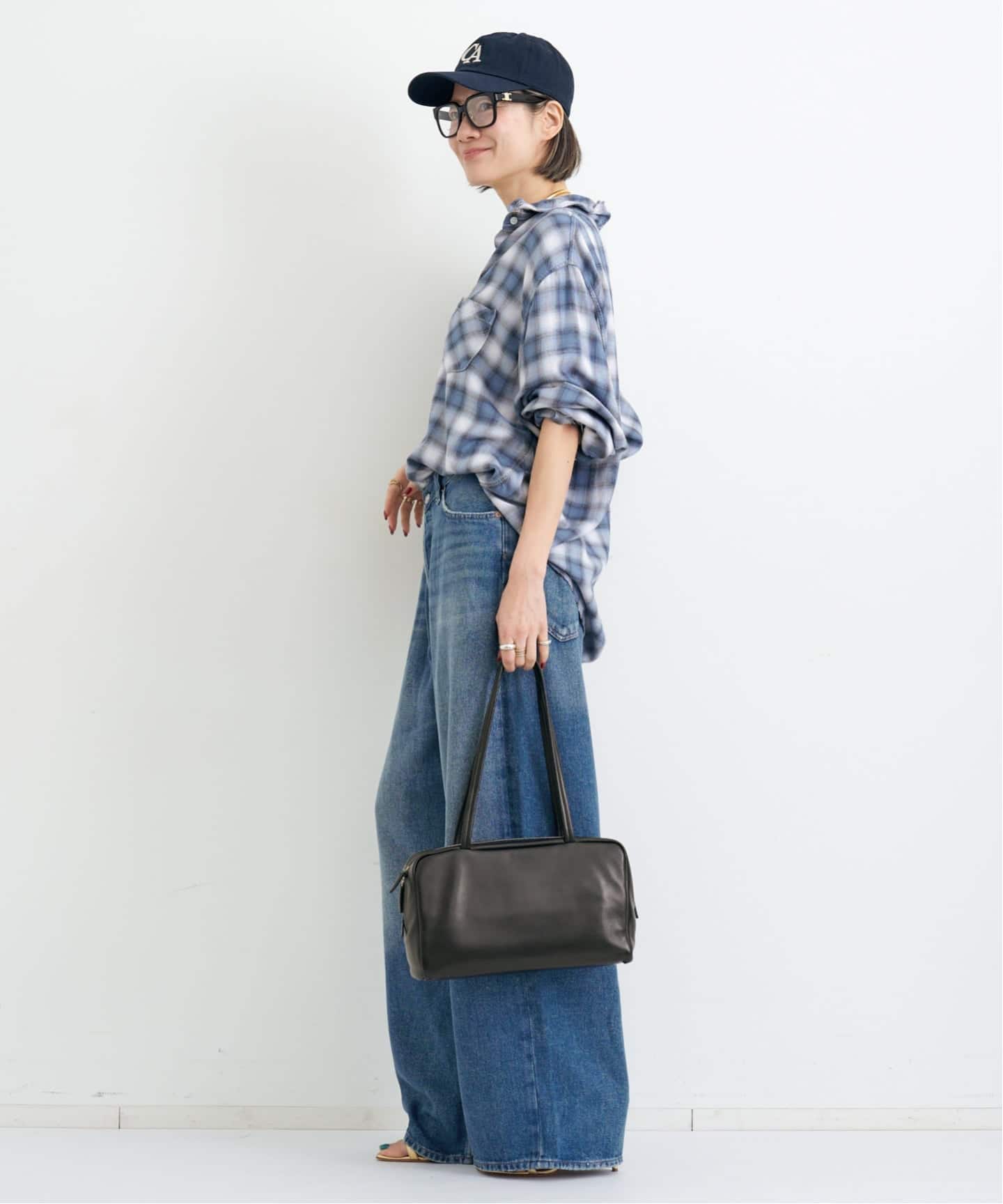 REMI RELIEF/レミ レリーフ】 CHECK SHIRT（シャツ／ブラウス）｜L
