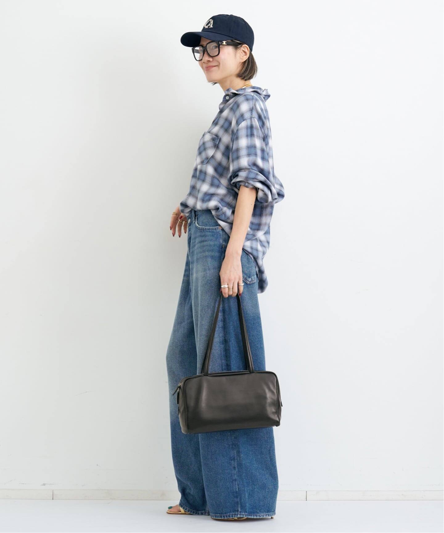 REMI RELIEF/レミ レリーフ】 CHECK SHIRT（シャツ／ブラウス）｜L 