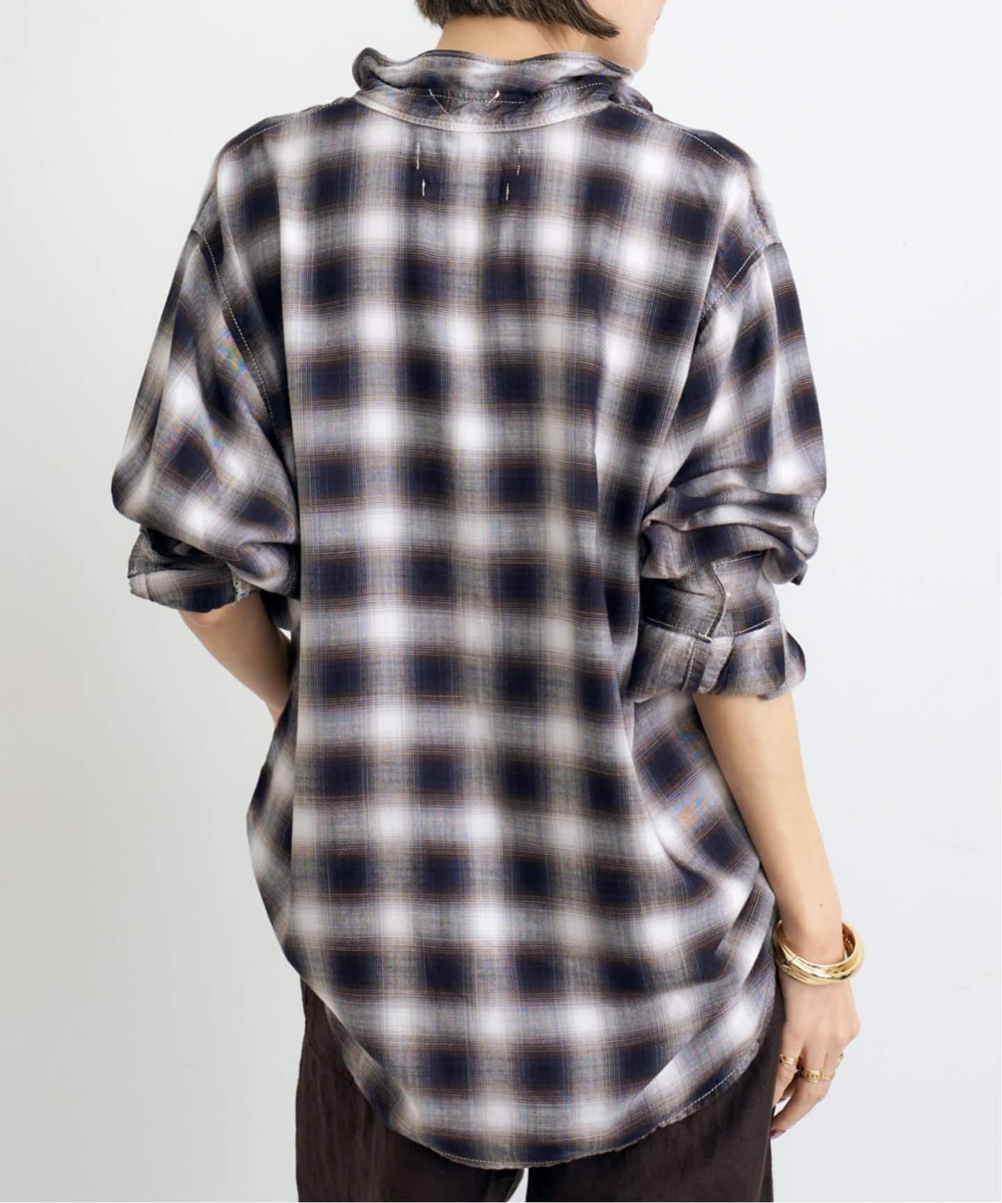 REMI RELIEF/レミ レリーフ】 CHECK SHIRT（シャツ／ブラウス）｜L