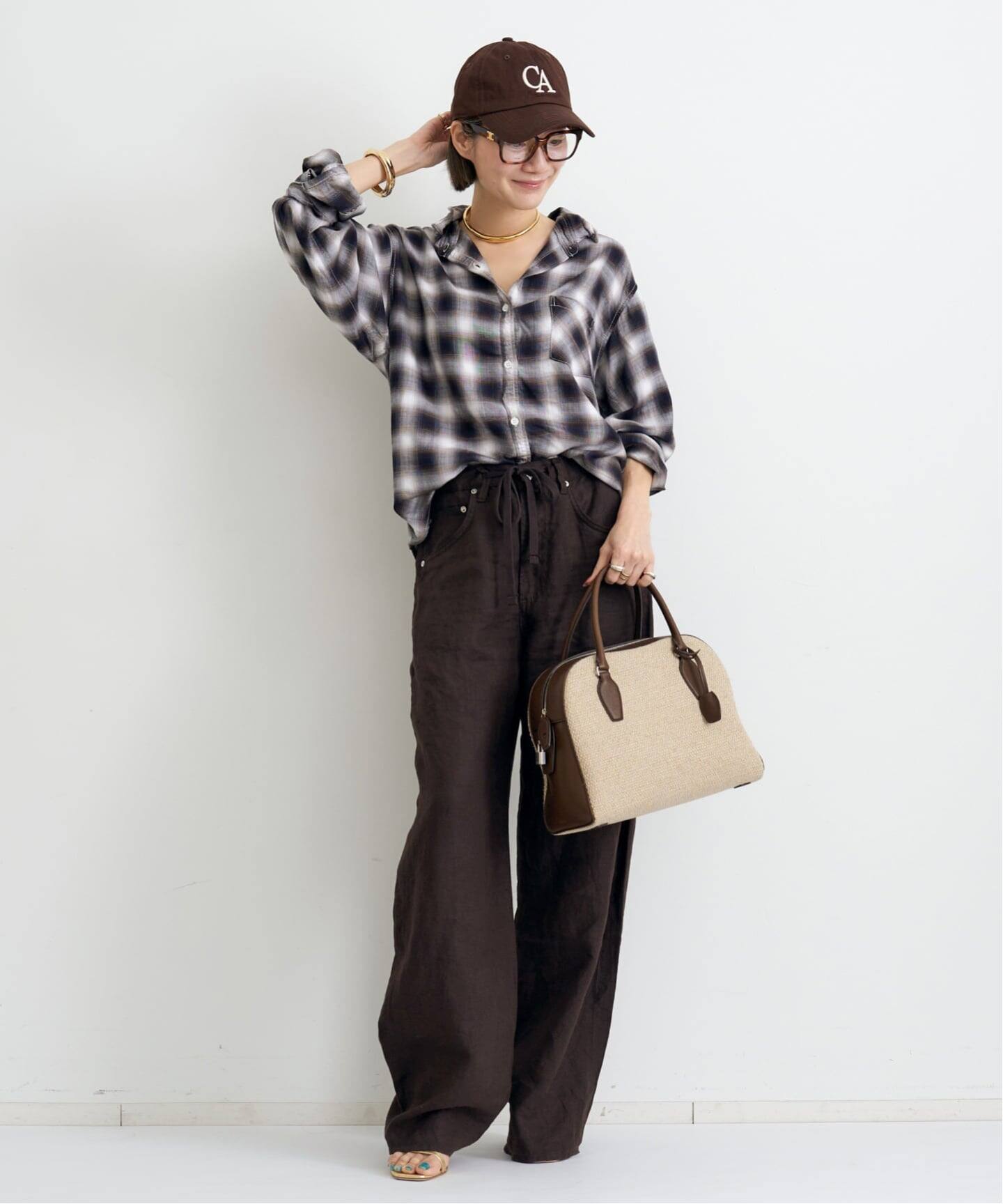 REMI RELIEF/レミ レリーフ】 CHECK SHIRT（シャツ／ブラウス）｜L