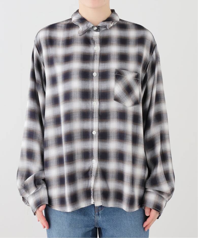 REMI RELIEF/レミ レリーフ】 CHECK SHIRT（シャツ／ブラウス）｜L 