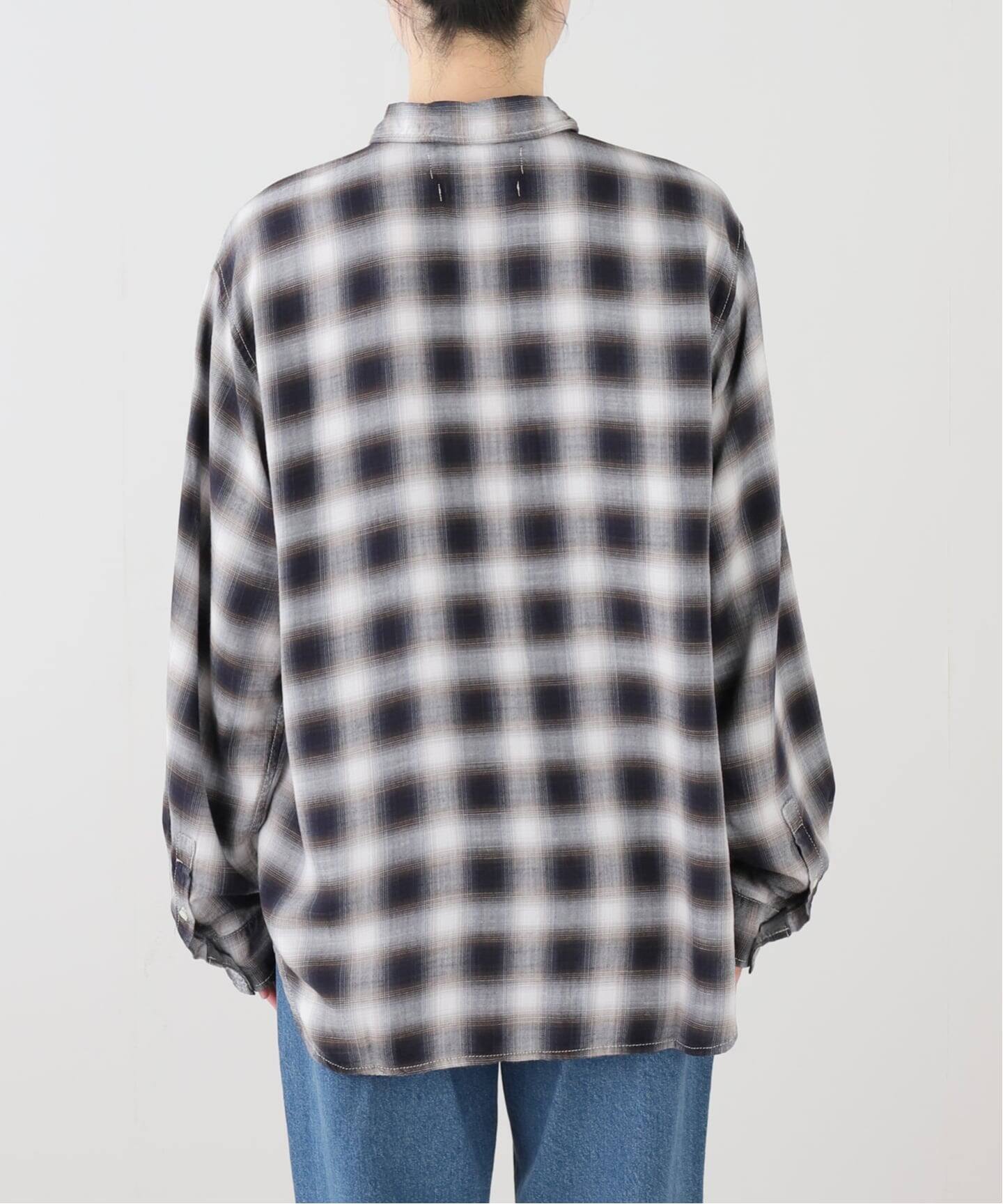 REMI RELIEF/レミ レリーフ】 CHECK SHIRT（シャツ／ブラウス）｜L 