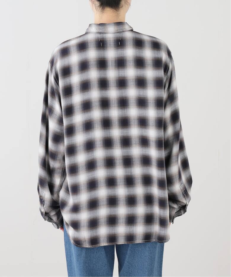 REMI RELIEF/レミ レリーフ】 CHECK SHIRT（シャツ／ブラウス）｜L 