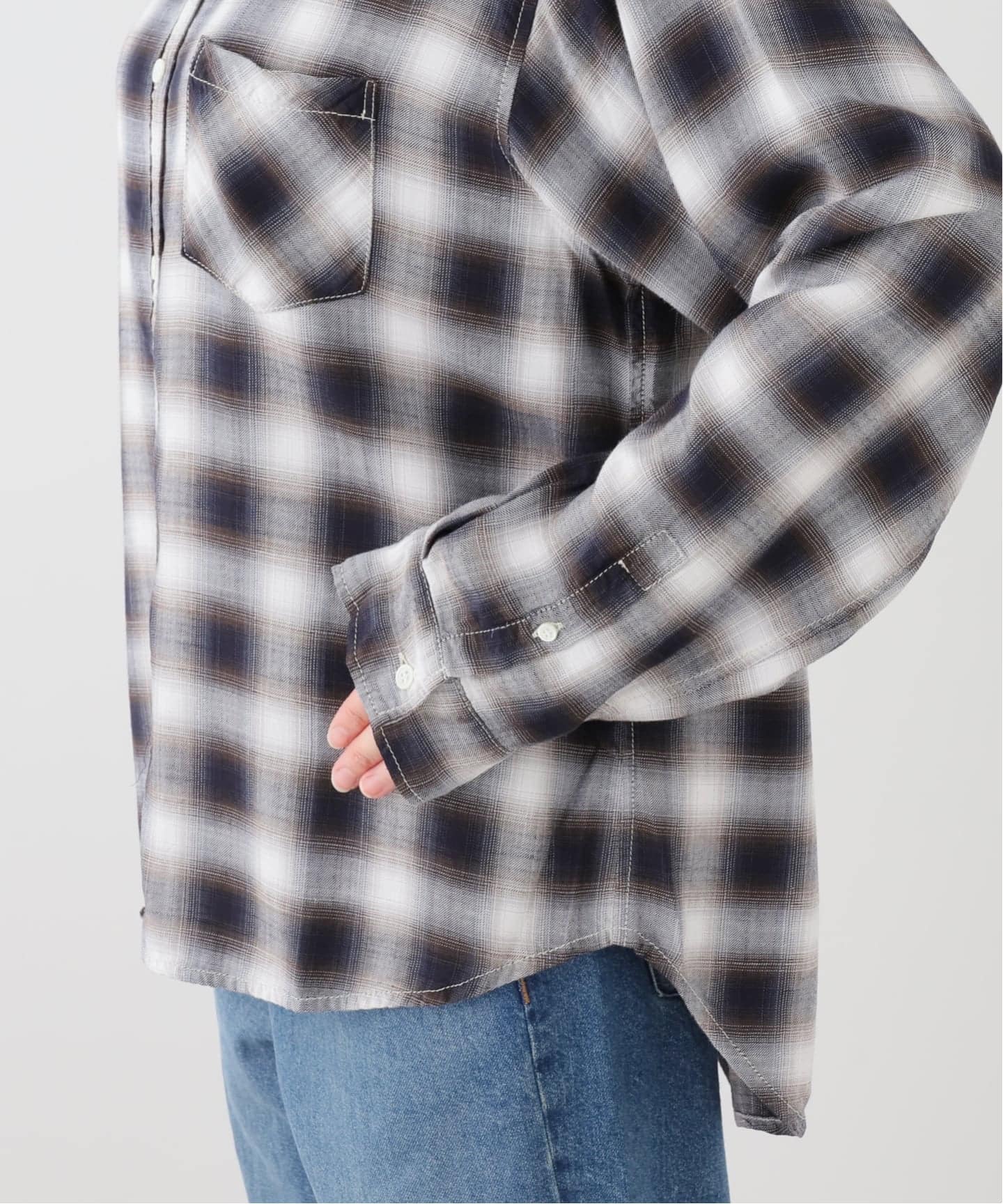 REMI RELIEF/レミ レリーフ】 CHECK SHIRT（シャツ／ブラウス）｜L