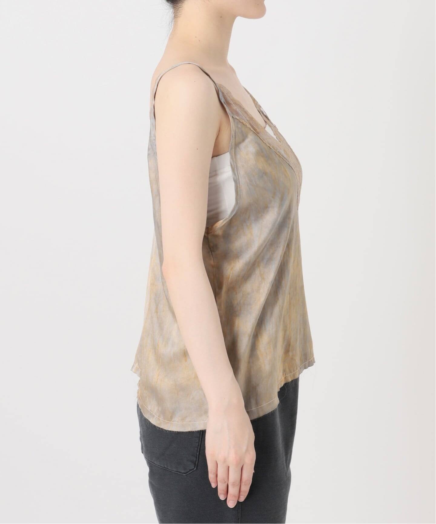 LOVE TANJANE/ラブ タンジェイン】 SILK JAZZY LACE TOP（キャミソール