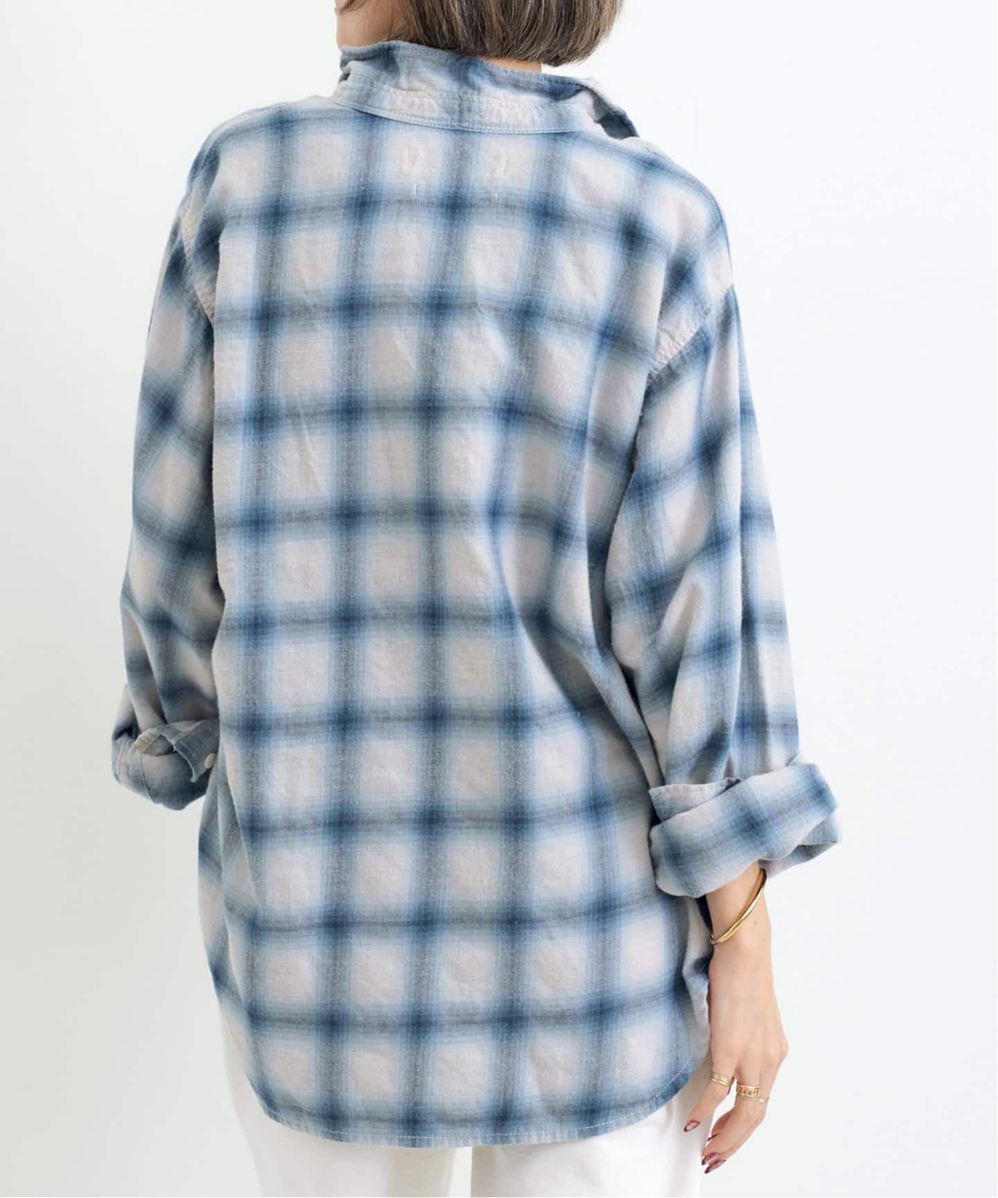 REMI RELIEF/レミ レリーフ】 OMBRE CHECK SHIRT（シャツ／ブラウス