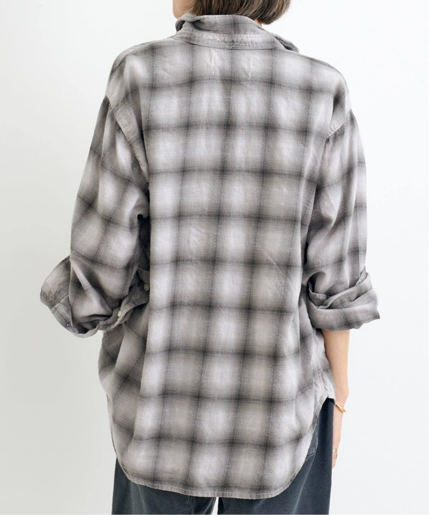 REMI RELIEF/レミ レリーフ】 OMBRE CHECK SHIRT（シャツ／ブラウス