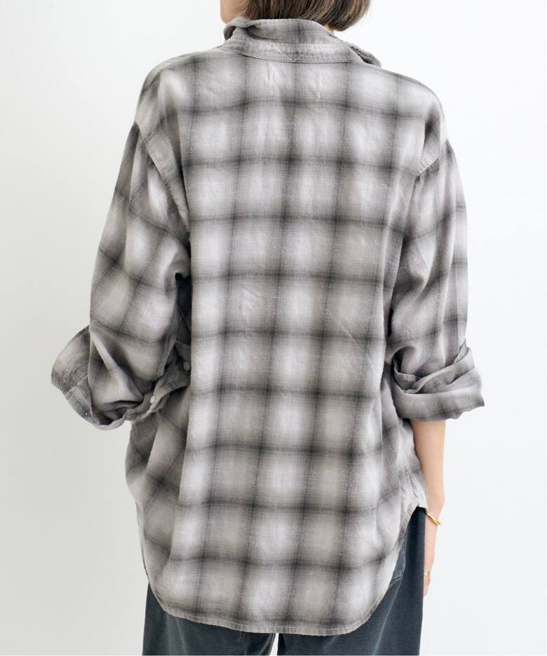 REMI RELIEF/レミ レリーフ】 OMBRE CHECK SHIRT（シャツ／ブラウス 