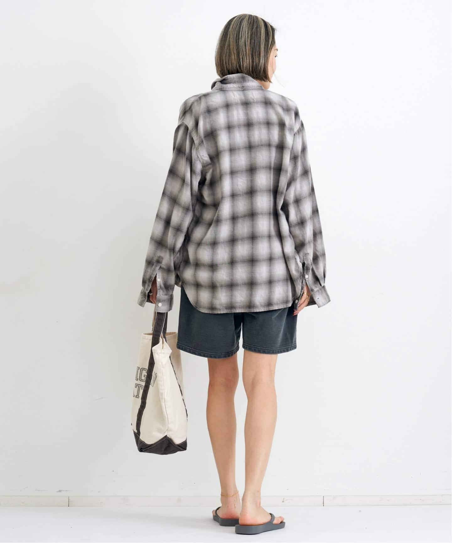 REMI RELIEF/レミ レリーフ】 OMBRE CHECK SHIRT（シャツ／ブラウス