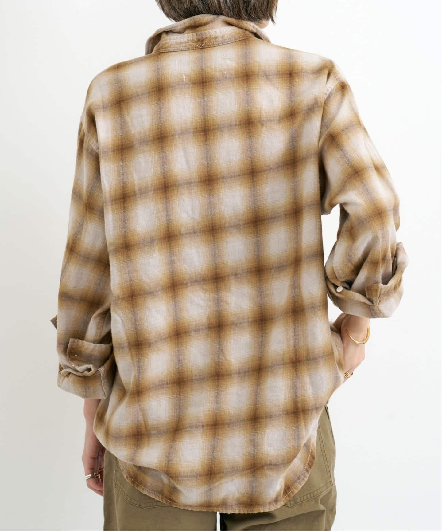 REMI RELIEF/レミ レリーフ】 OMBRE CHECK SHIRT（シャツ／ブラウス