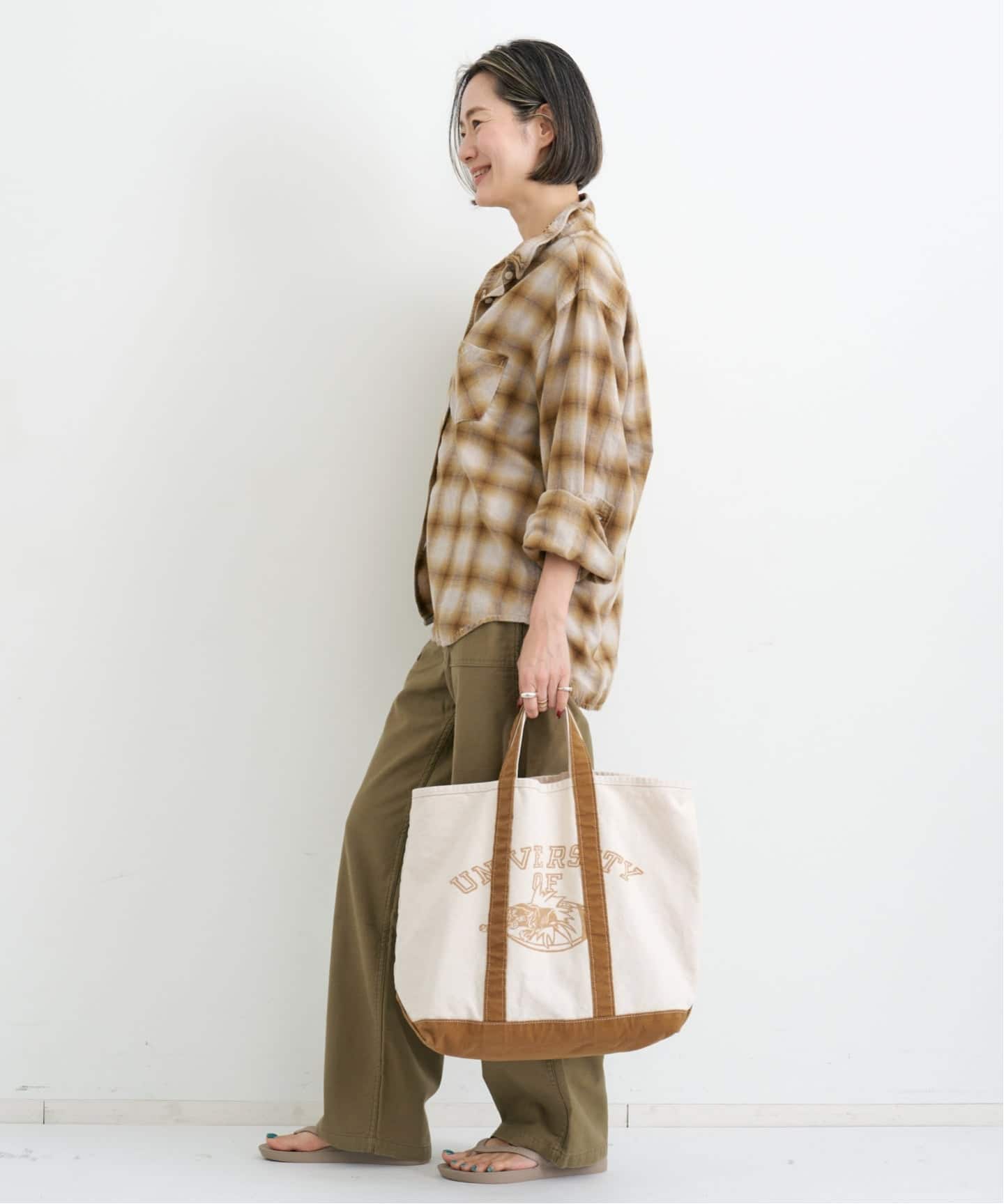 REMI RELIEF/レミ レリーフ】 OMBRE CHECK SHIRT（シャツ／ブラウス