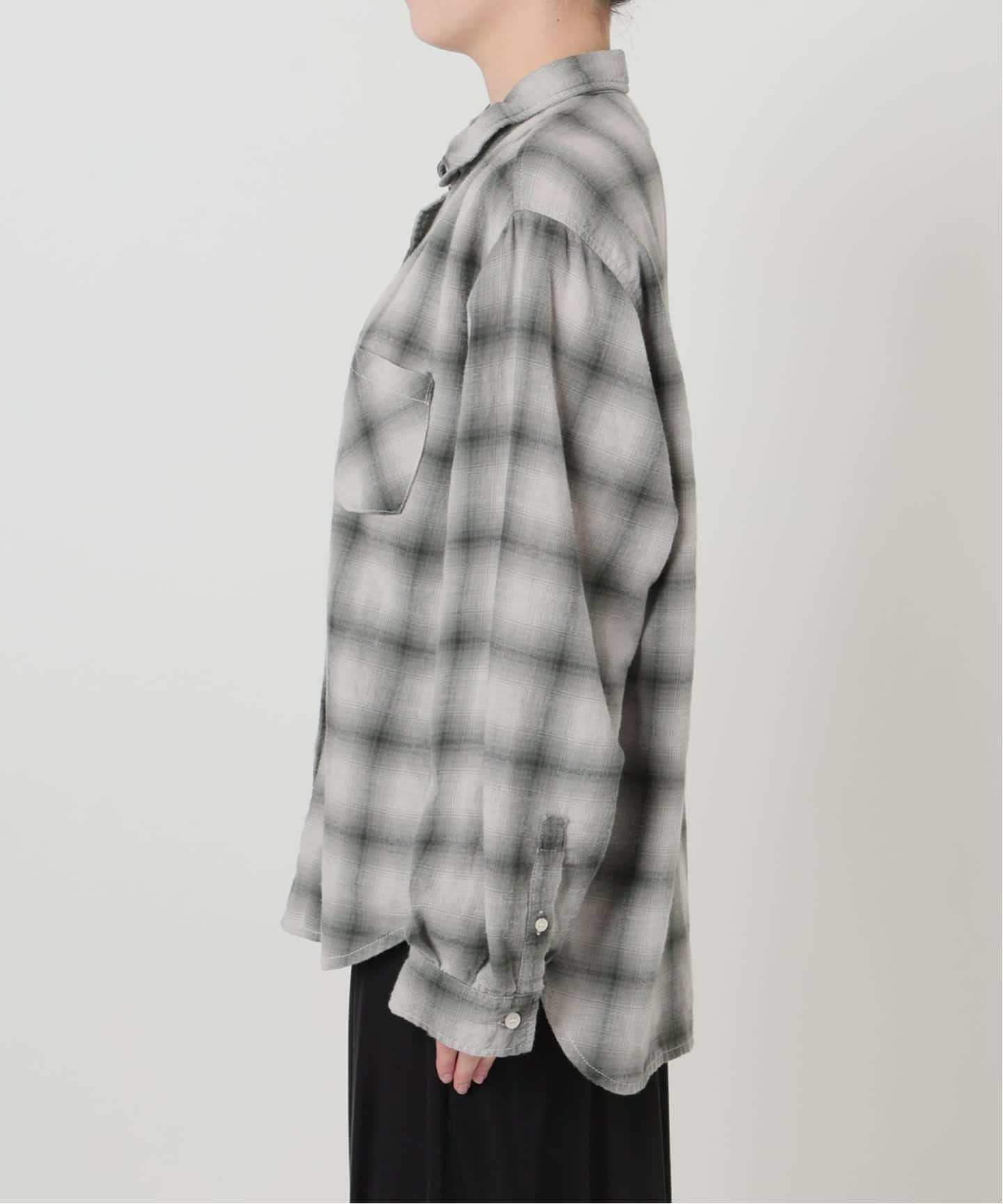 REMI RELIEF/レミ レリーフ】 OMBRE CHECK SHIRT（シャツ／ブラウス