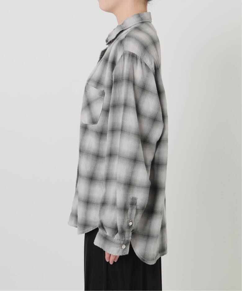 REMI RELIEF/レミ レリーフ】 OMBRE CHECK SHIRT（シャツ／ブラウス 