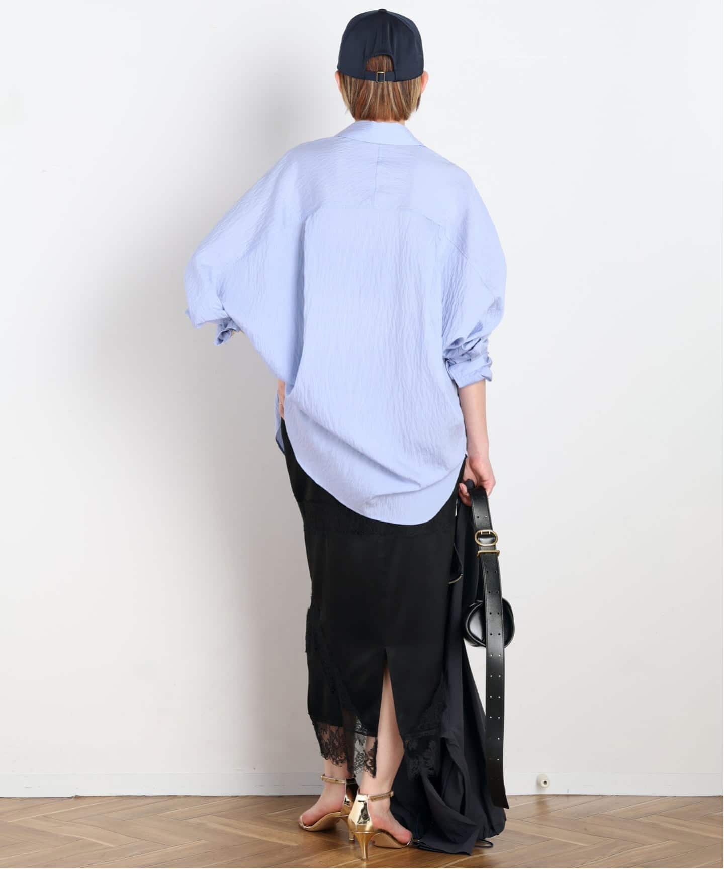 AP STUDIO wash シャツ 長袖 ブルー AP STUDIO（シャツ/ブラウス(長袖/七分)）のフリマアイテム一覧