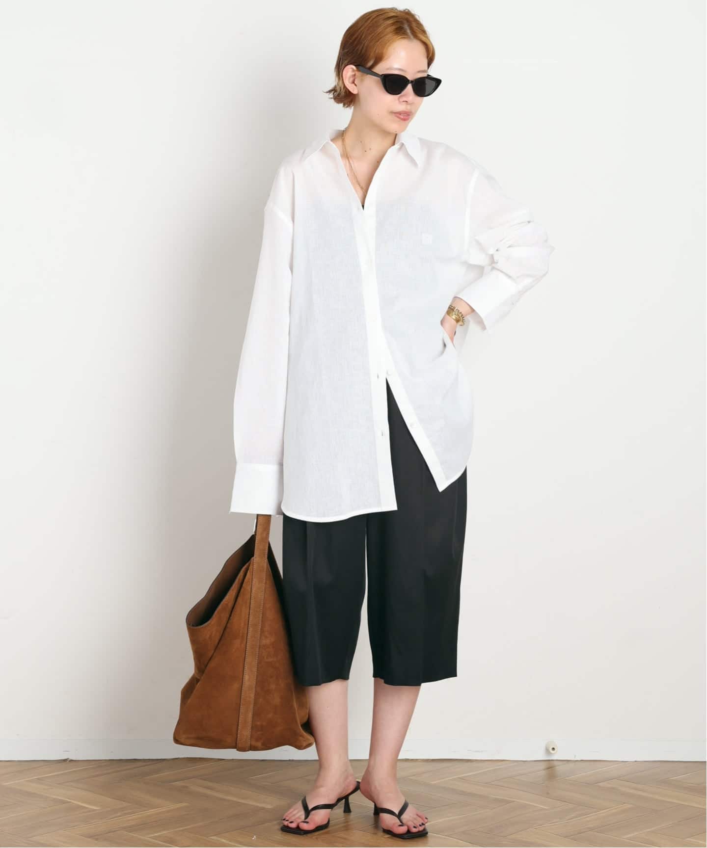 AP STUDIO 【TOTEME/トーテム】シャツブラウス新品 TOTEME/トーテム】Oversized CottonLinen shirt（シャツ／ブラウス