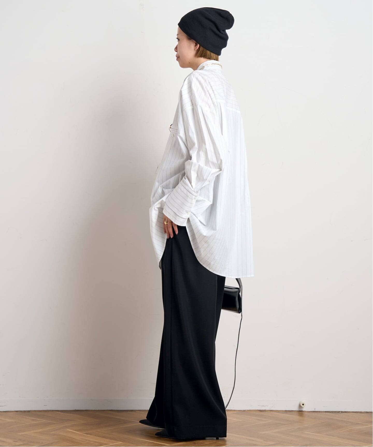新品タグ付　PROVOKE プロヴォーグ　cool long shirt PROVOKE/プロヴォーク】layered big shirt（シャツ／ブラウス）｜AP