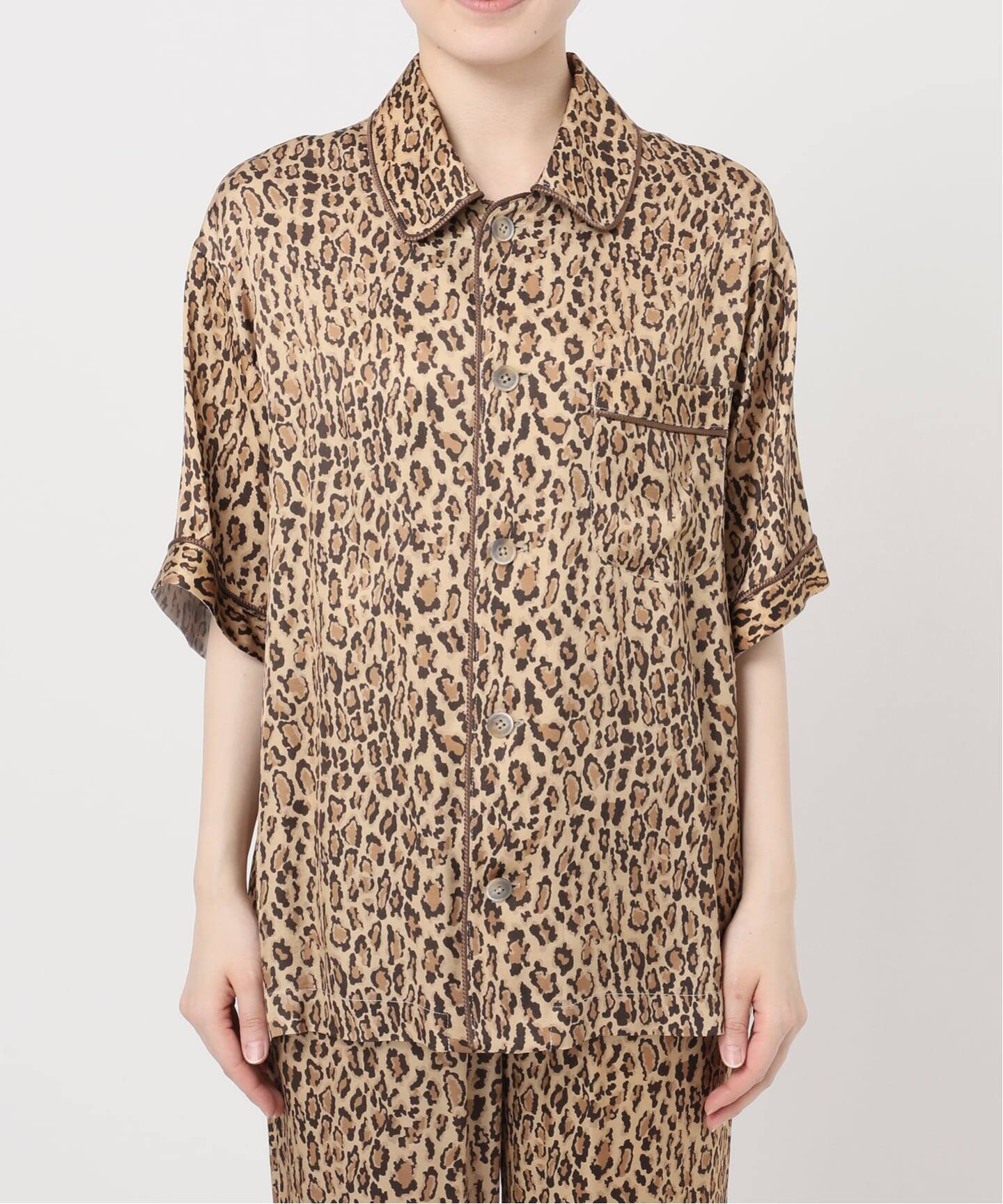 COUTURE D'ADAM/クチュールドアダム】Leopard Italian Print Shirt