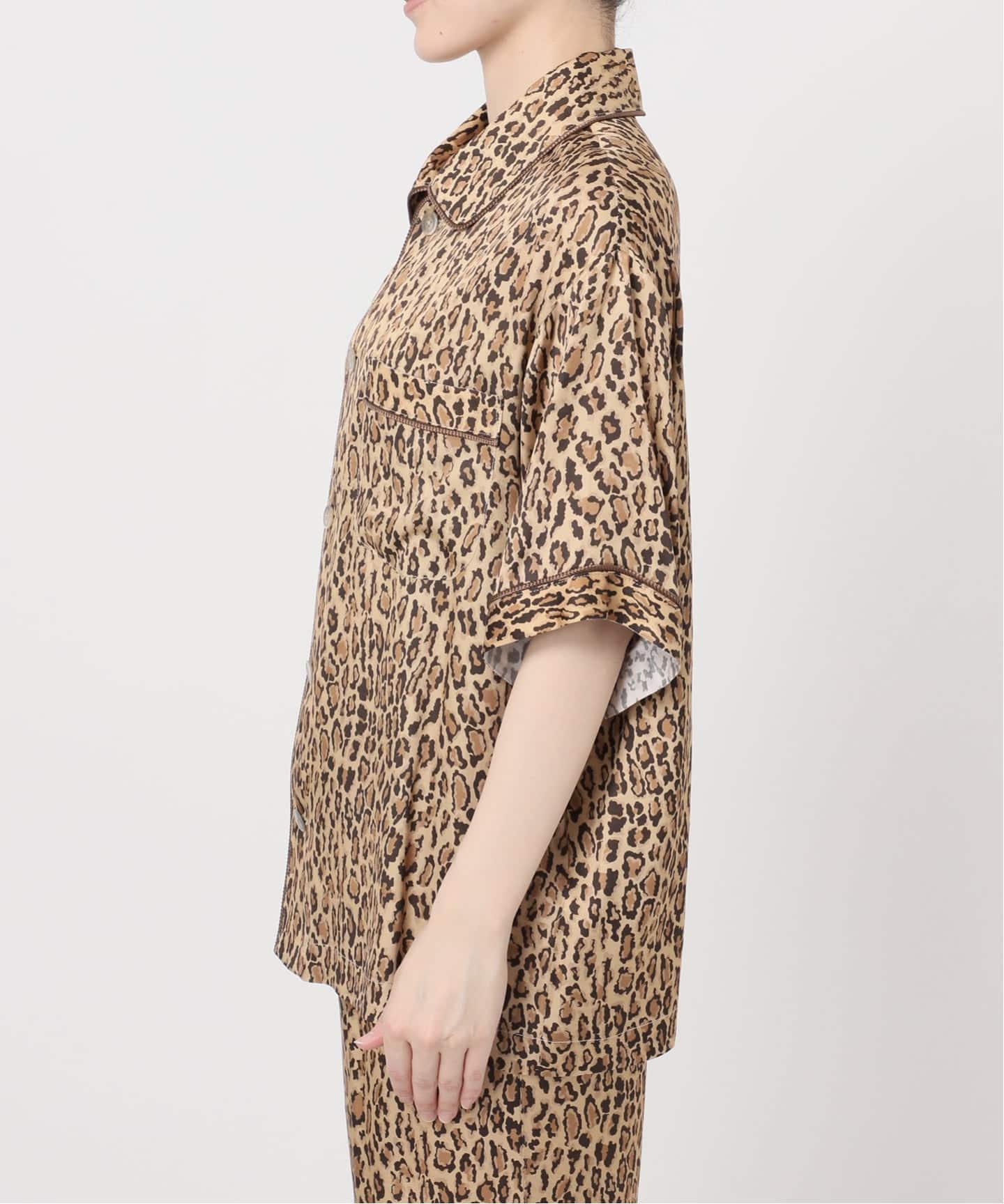 COUTURE D'ADAM/クチュールドアダム】Leopard Italian Print Shirt