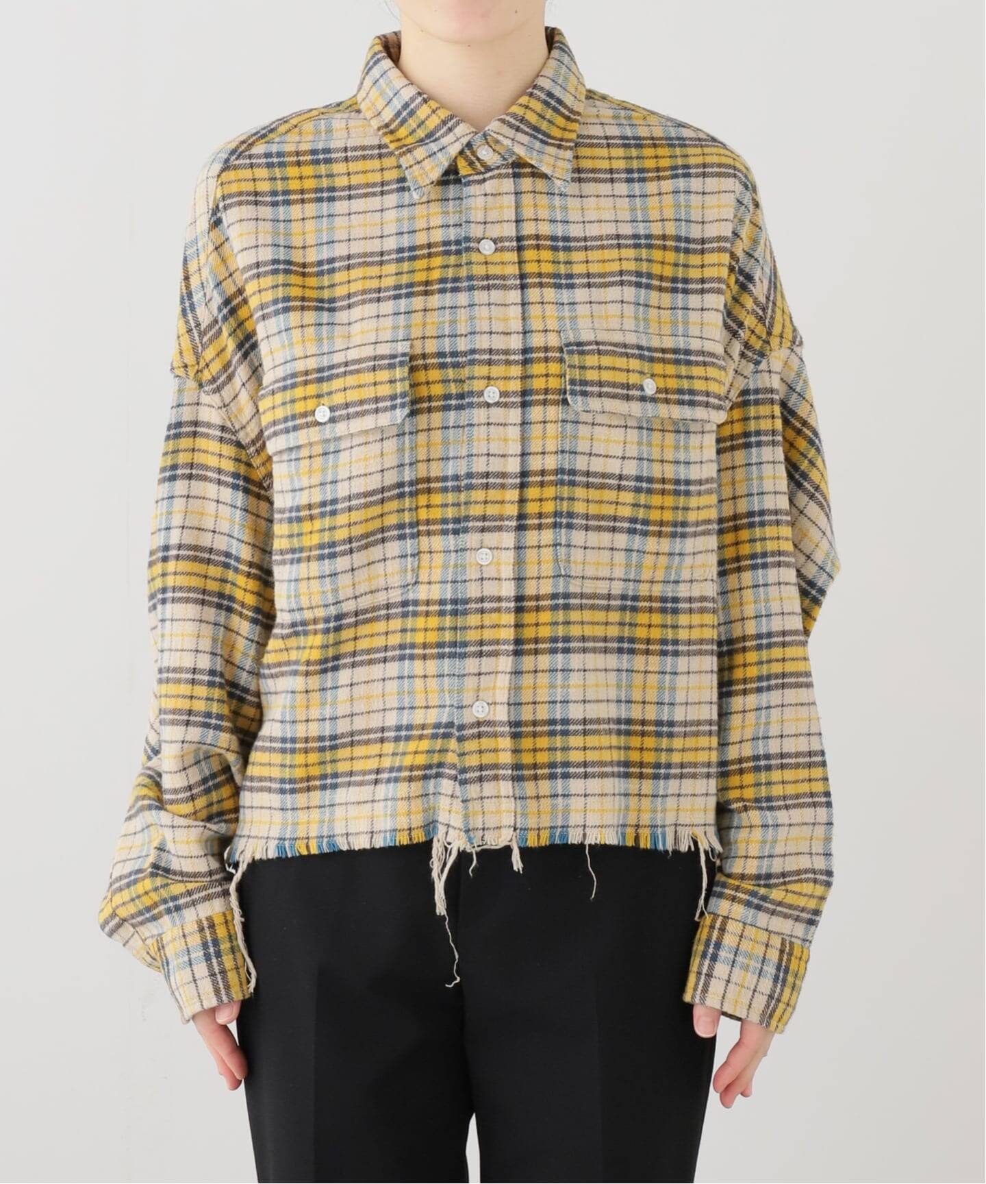 ゆ*う様 R13 アールサーティーン シャツ R13/アールサーティーン】CROPPED WORK Shirt（シャツ／ブラウス）｜AP