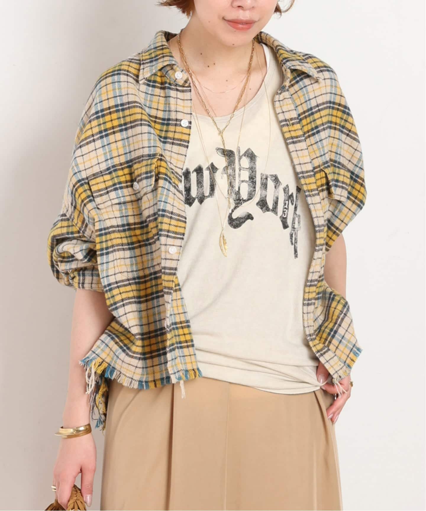 ゆ*う様 R13 アールサーティーン シャツ R13/アールサーティーン】CROPPED WORK Shirt（シャツ／ブラウス）｜AP