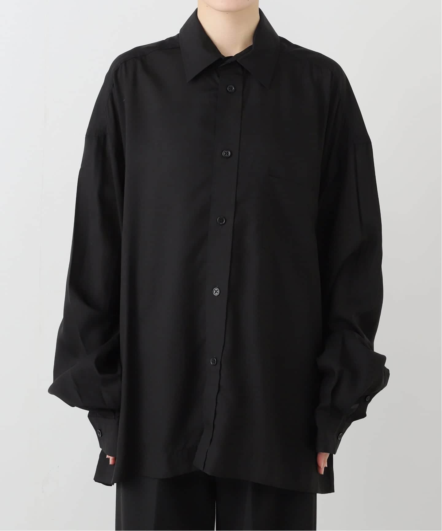 ADNYM ATELIER/アドニム アトリエ】Relaxed Black shirt（シャツ