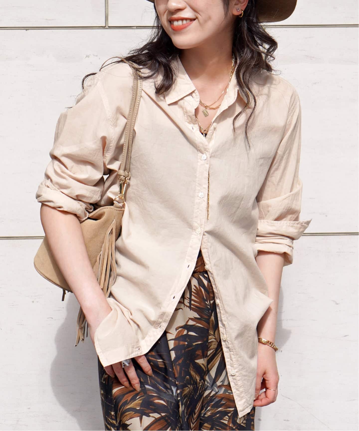 L'Appartement アパルトモン XIRENAキセレナ コットンシャツ XIRENA/キセレナ】COTTON POPLIN SHIRT（シャツ／ブラウス）｜AP