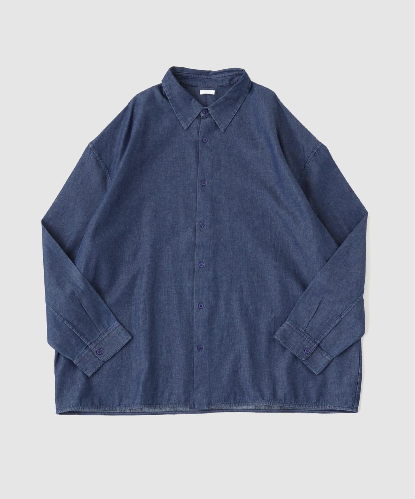 トップス SEEALL DENIM REGULAR COLLAR SHIRTS SEEALL / シーオール REGULAR COLLAR SHIRTS DENIM（シャツ／ブラウス
