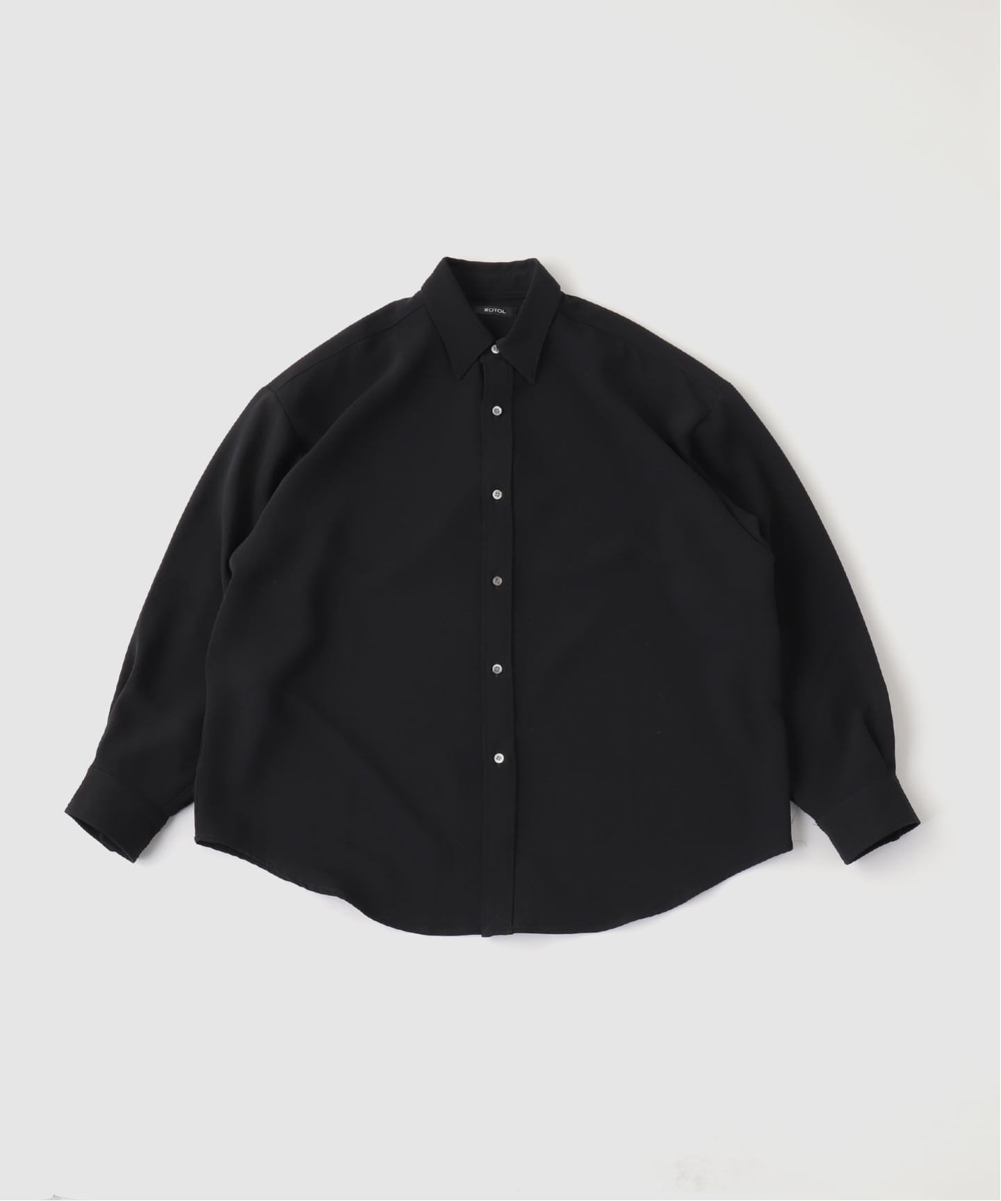 ROTOL / ロトル Fluid Wide Shirt サイズ2 BLACK ROTOL / ロトル Fluid Wide Shirt（シャツ／ブラウス）｜WISM