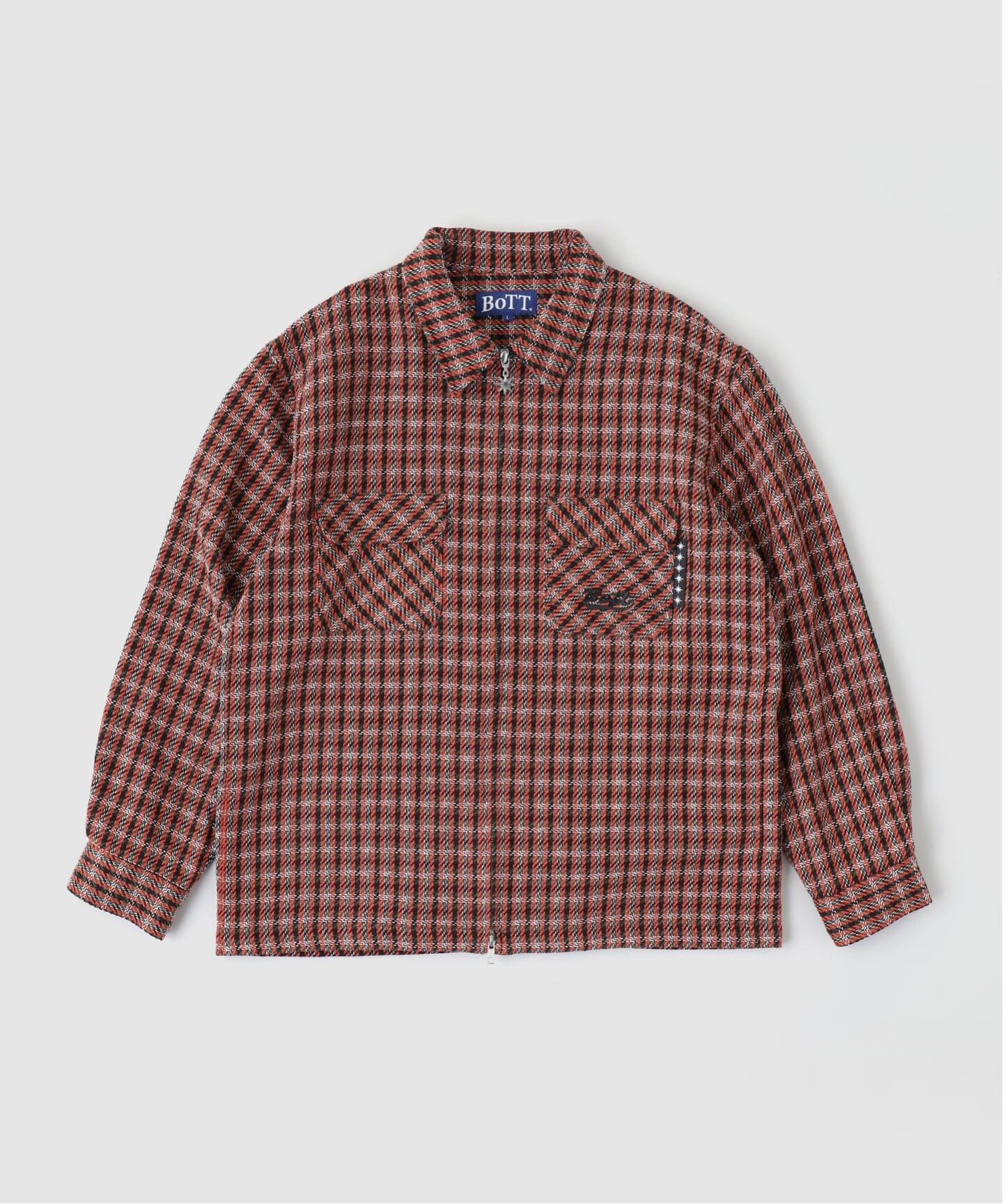 BoTT / ボット Zip-up Flannel Shirt（シャツ／ブラウス）｜WISM