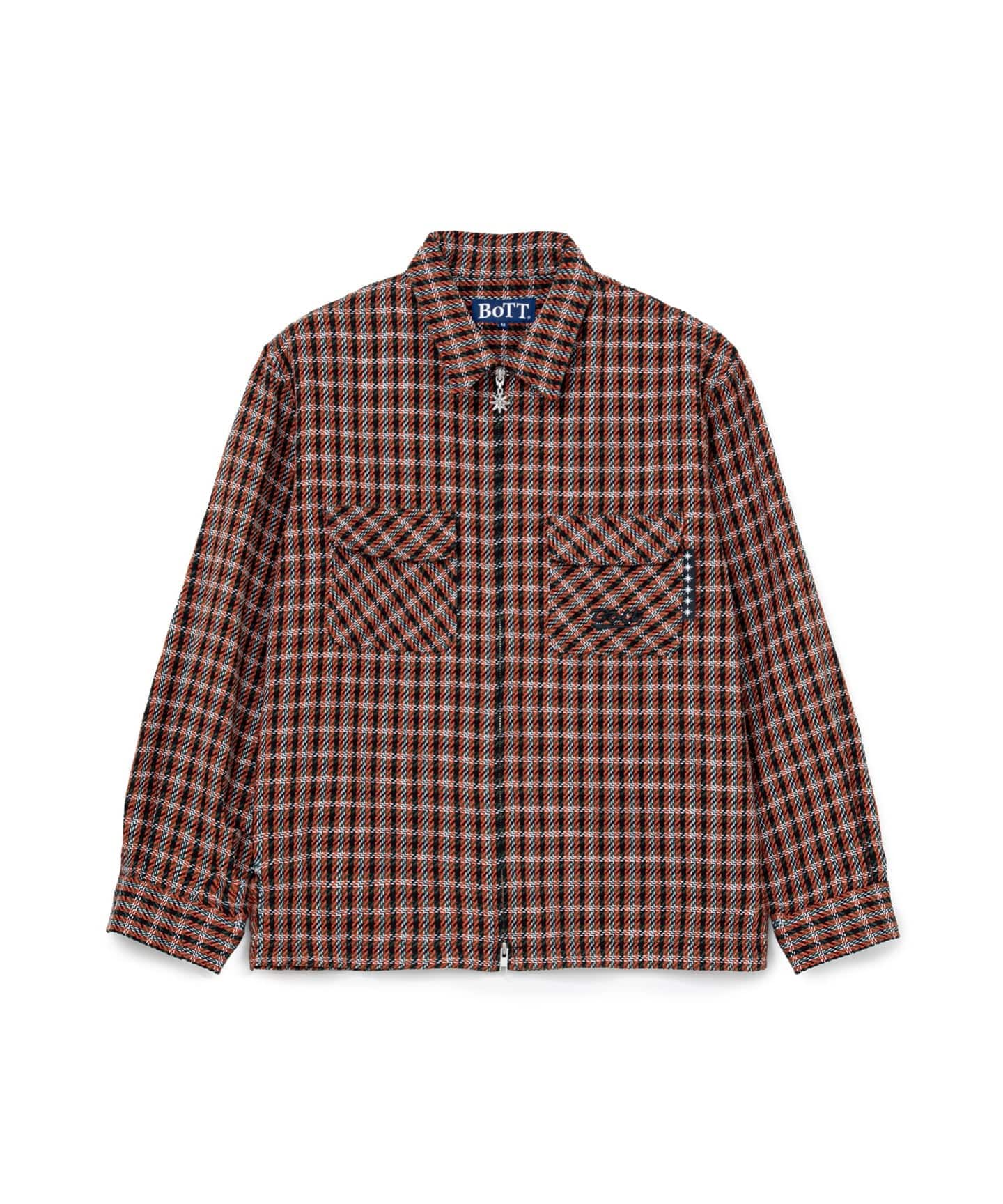 BoTT / ボット Zip-up Flannel Shirt（シャツ／ブラウス）｜WISM
