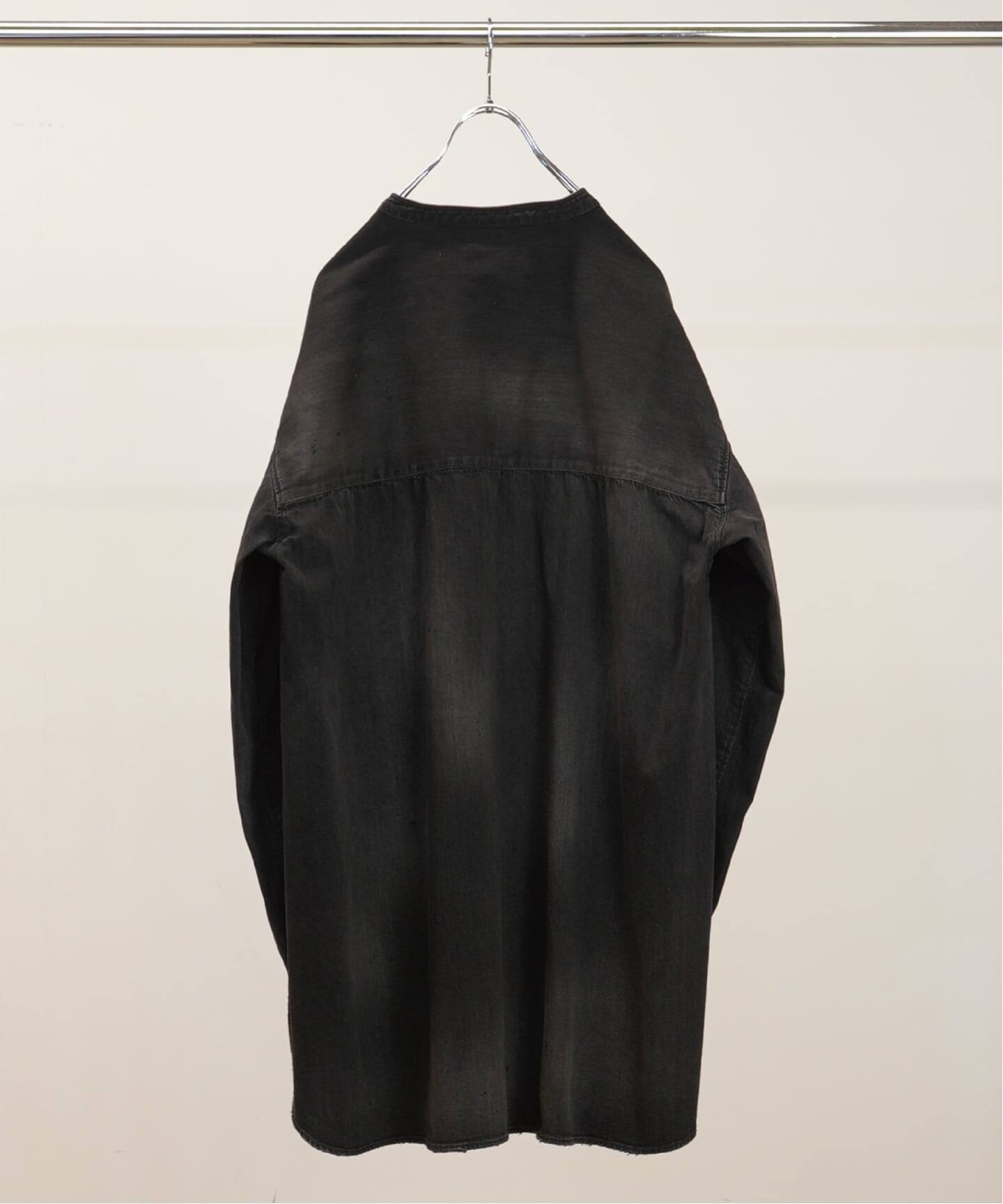 ANCELLM / アンセルム DENIM BAND COLLAR SHIRT（シャツ／ブラウス