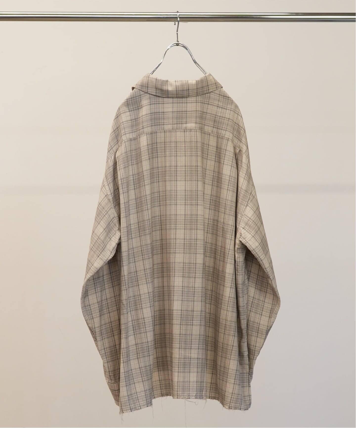 ANCELLM / アンセルム AGING RAYON CHECK SHIRT（シャツ／ブラウス