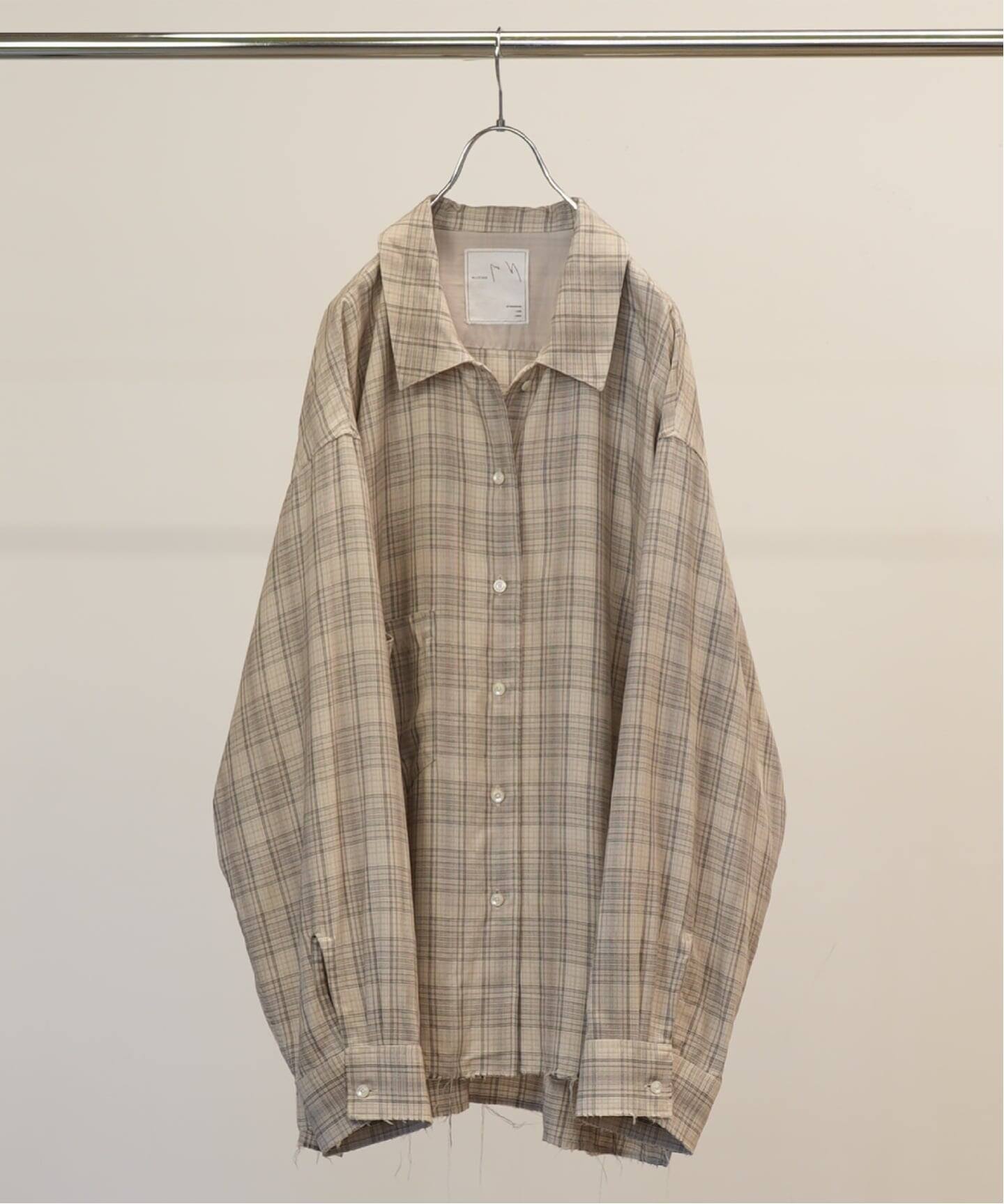 ANCELLM / アンセルム AGING RAYON CHECK SHIRT（シャツ／ブラウス