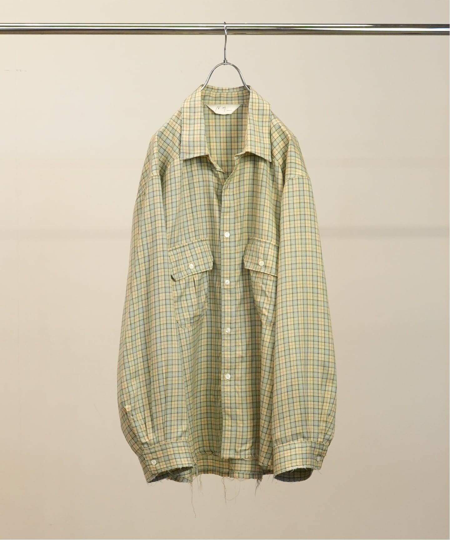 ANCELLM / アンセルム NEL CHECK OVER WORK SHIRT（シャツ／ブラウス