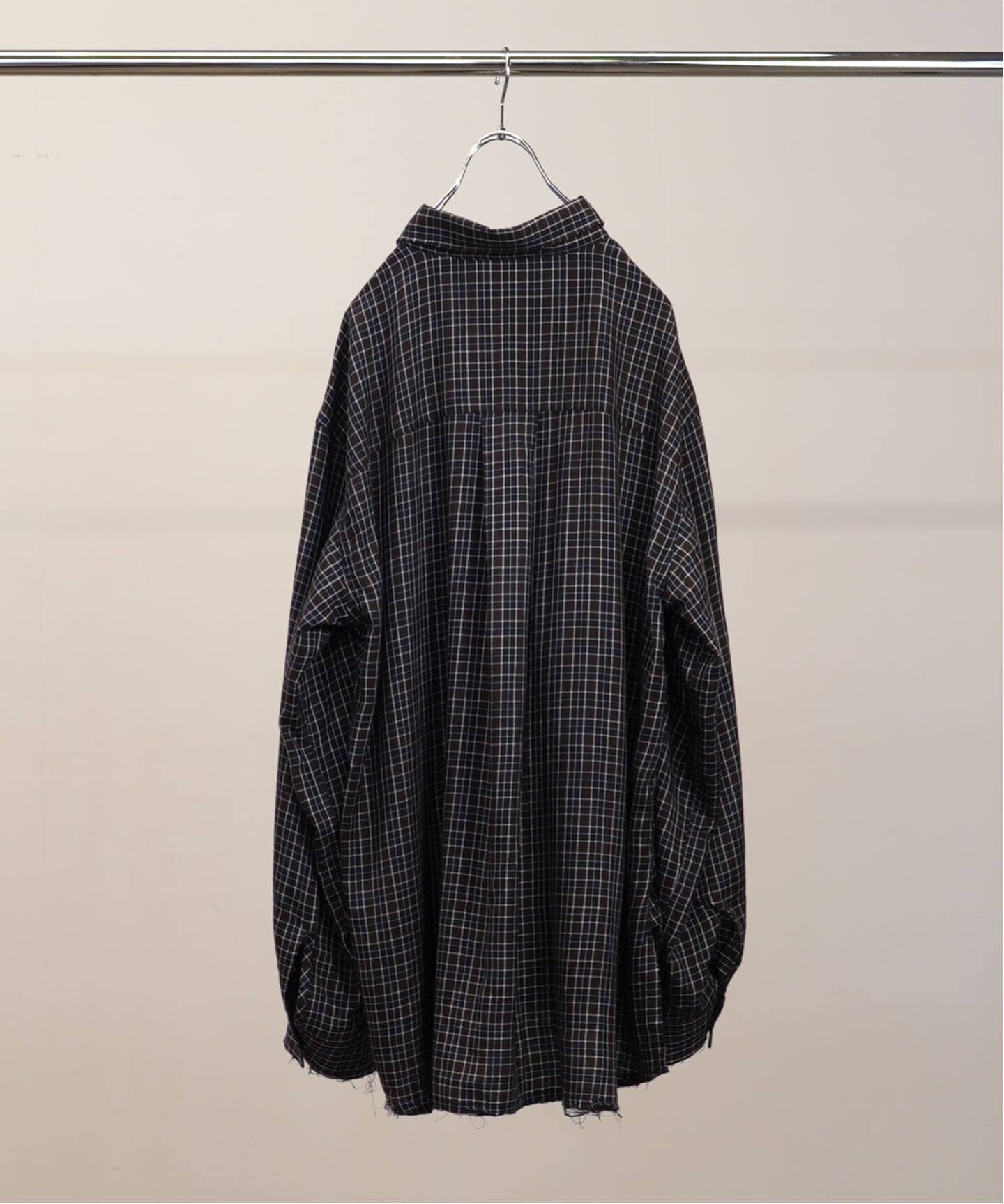 ANCELLM / アンセルム NEL CHECK OVER WORK SHIRT（シャツ／ブラウス