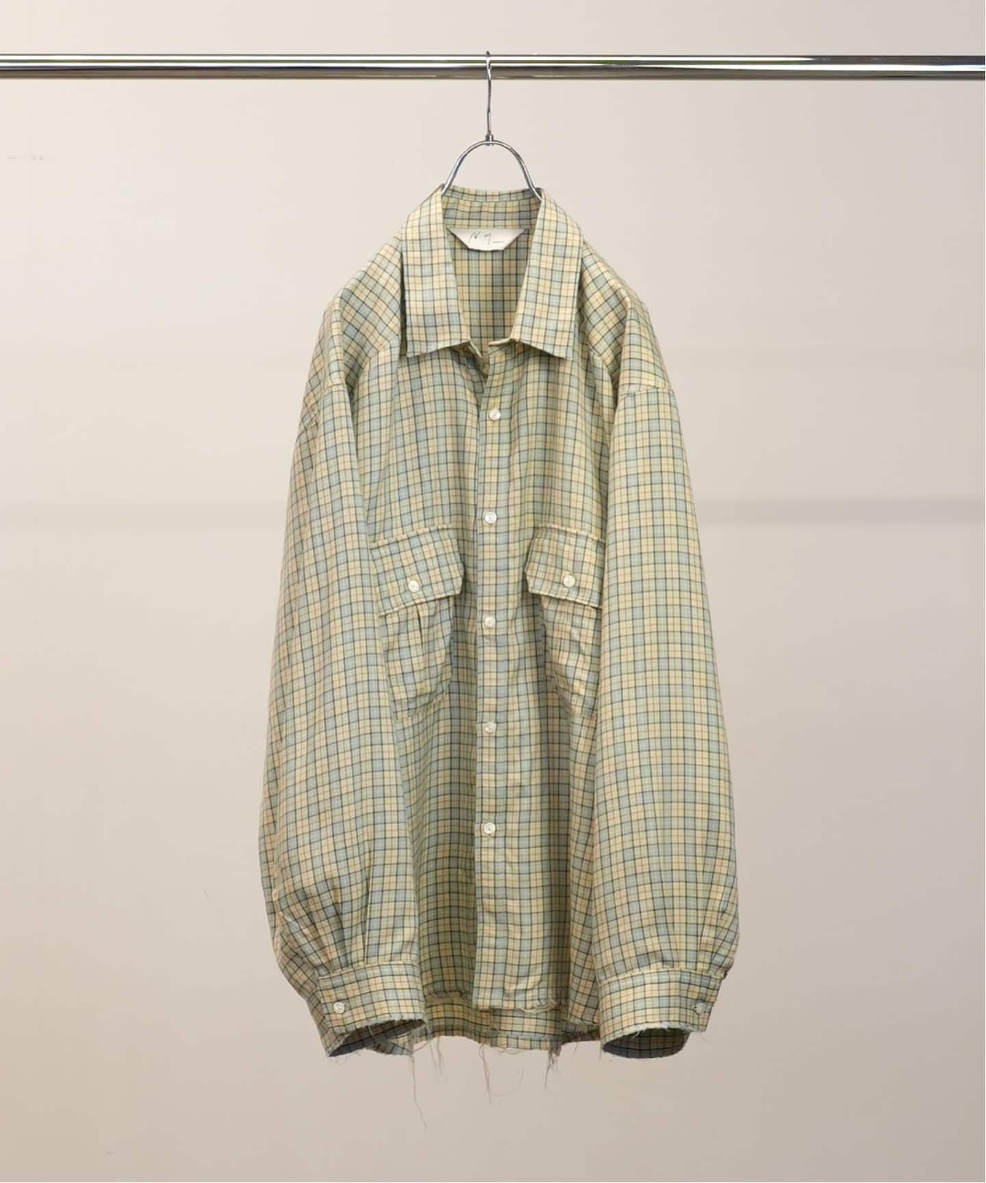 ANCELLM / アンセルム NEL CHECK OVER WORK SHIRT（シャツ／ブラウス
