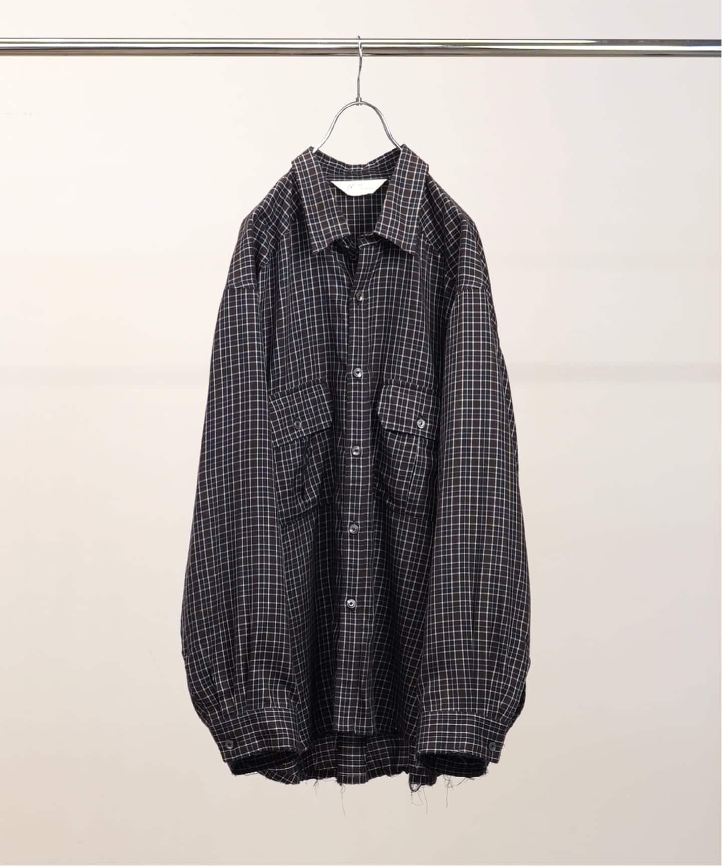 ANCELLM NEL CHECK OVER WORK SHIRT アンセルム ANCELLM / アンセルム NEL CHECK OVER WORK SHIRT（シャツ／ブラウス