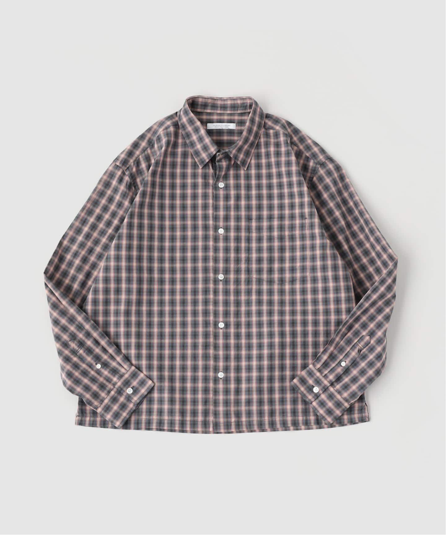オンブレ チェック ボックス 長袖 シャツ（シャツ／ブラウス